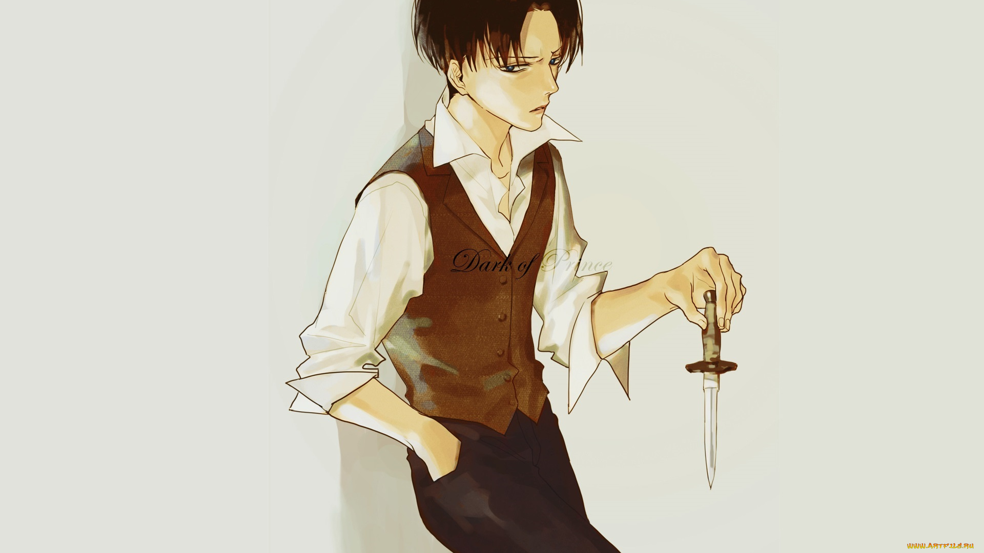 аниме, shingeki, no, kyojin, леви