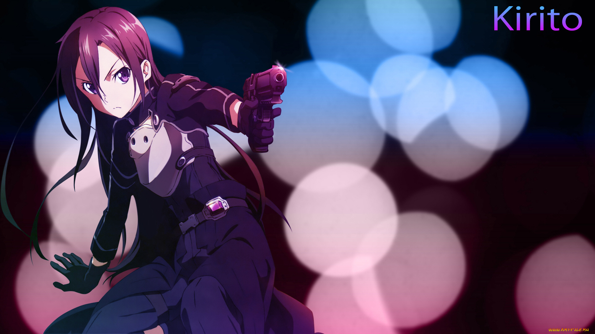 аниме, sword, art, online, кирито