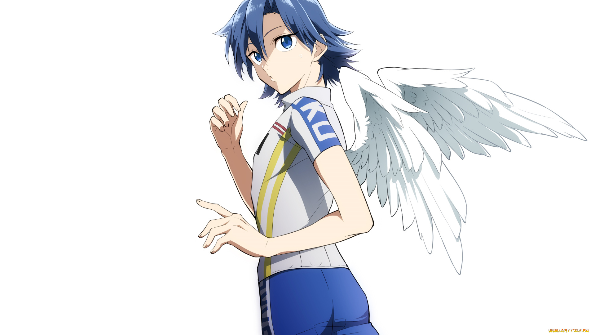 аниме, yowamushi, pedal, ангел