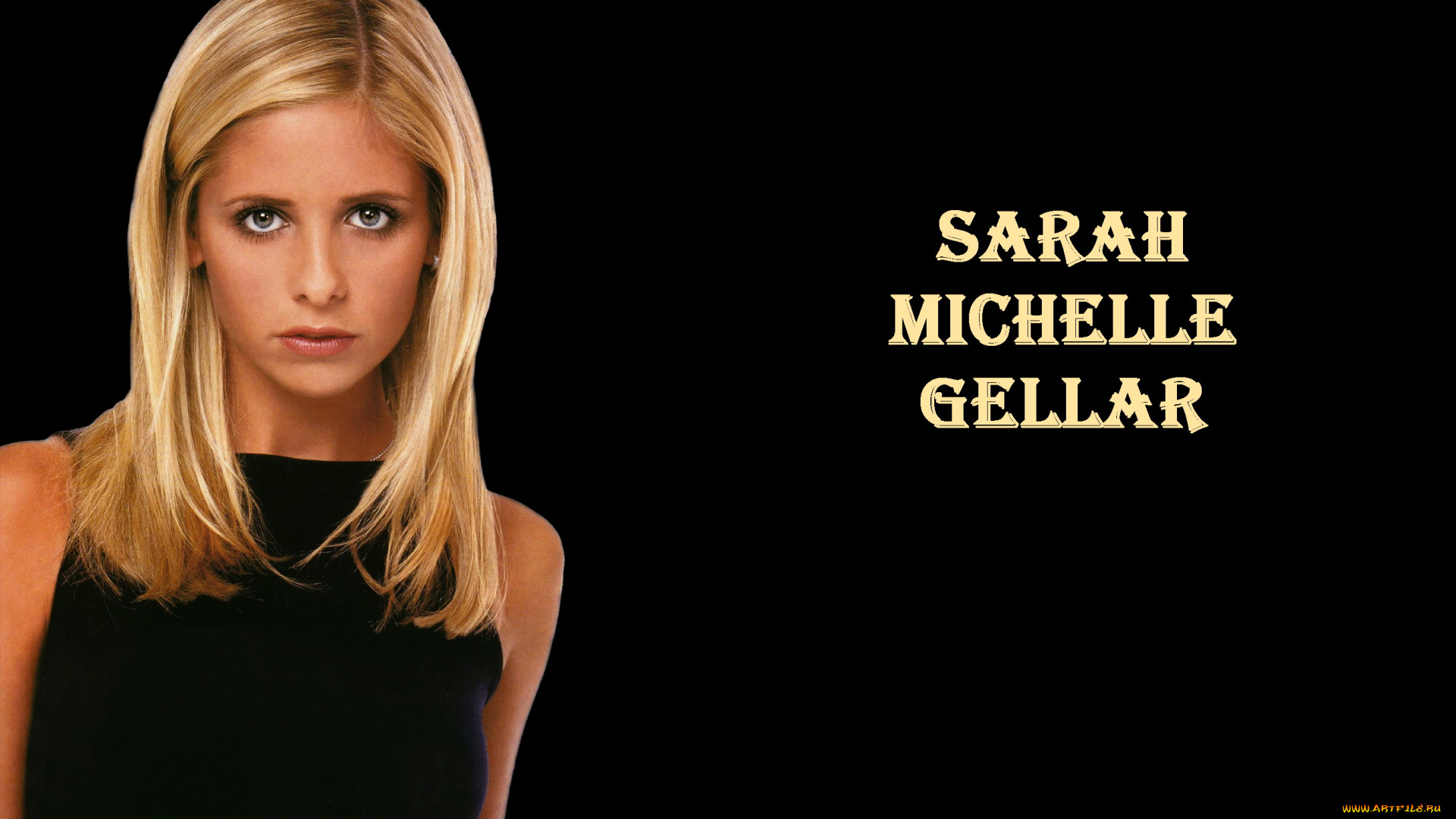 девушки, sarah, michelle, gellar, блондинка, лицо, актриса, сара, мишель, геллар, топ