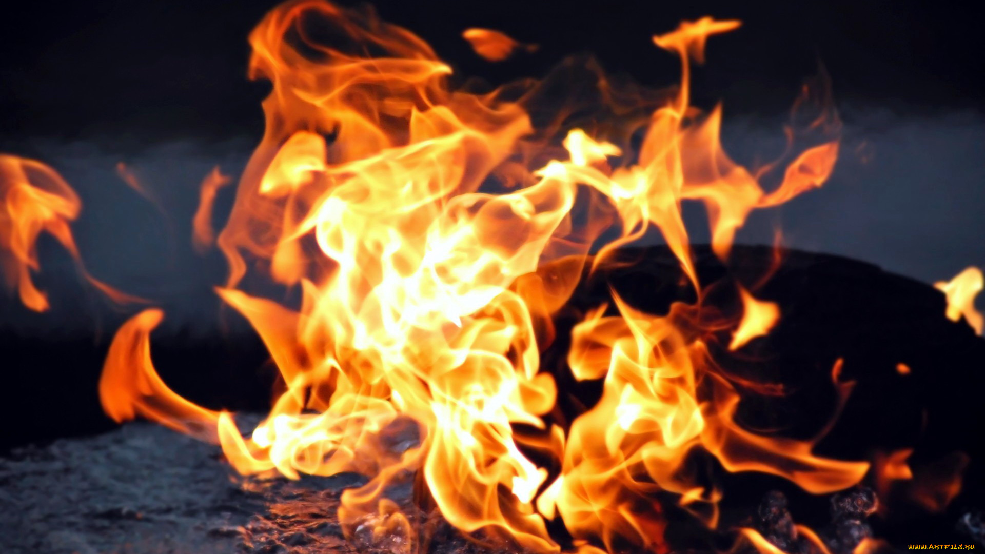 природа, огонь, пламя
