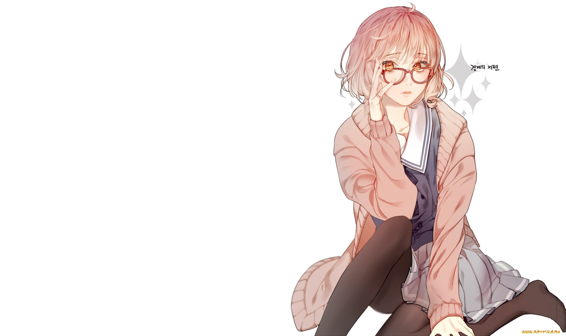 аниме, kyoukai, no, kanata, мирай