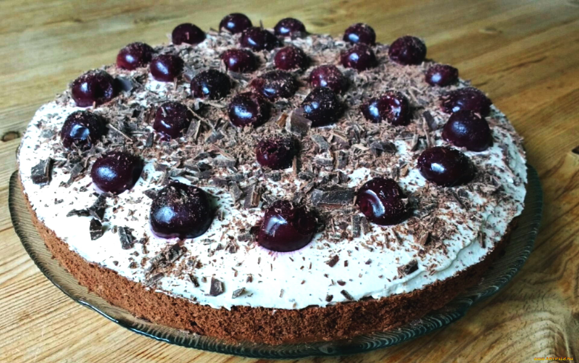 еда, пироги, вишня