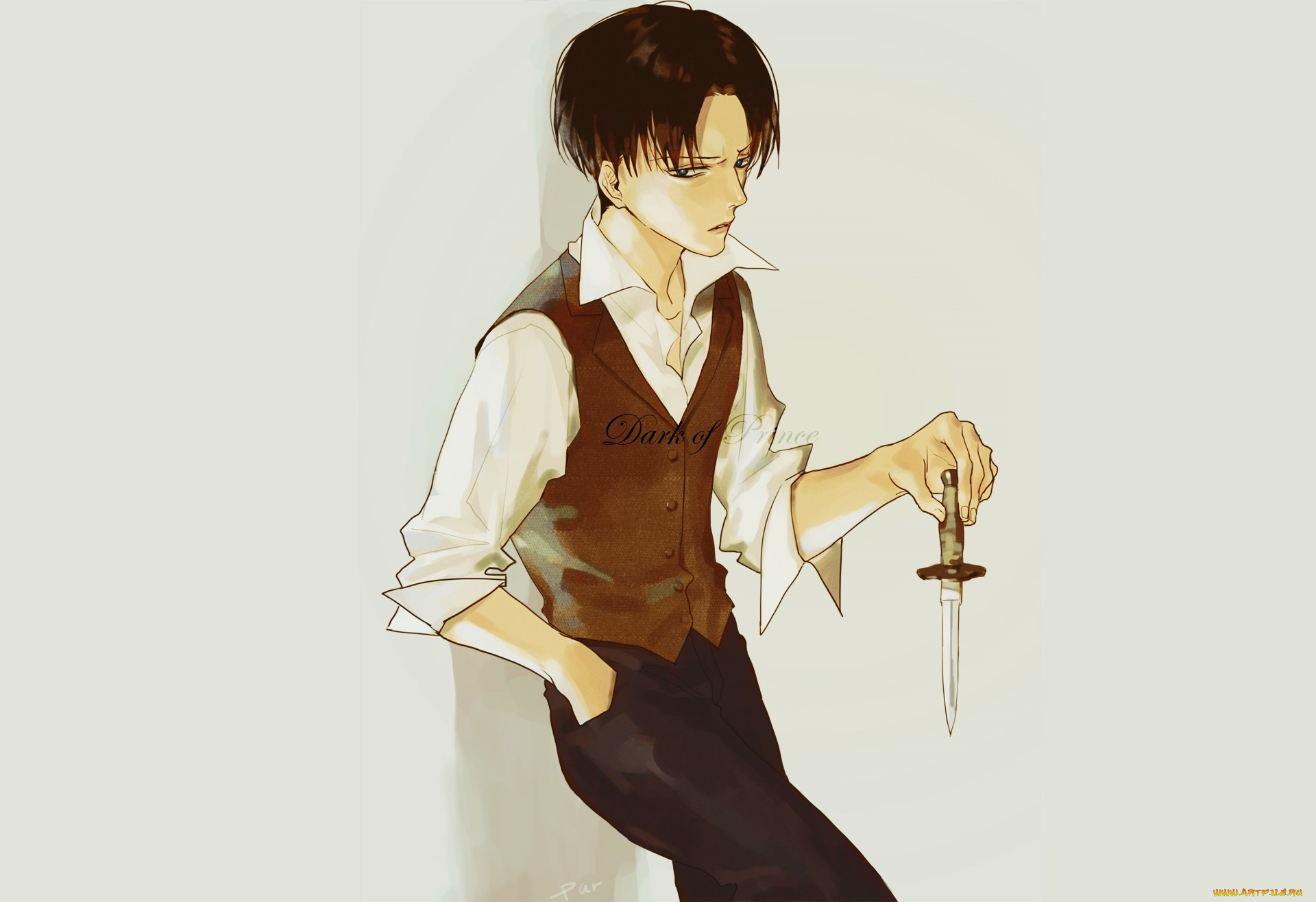 аниме, shingeki, no, kyojin, леви