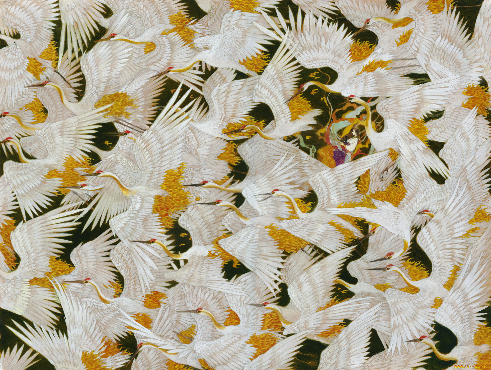 аниме, животные, , существа, девушка