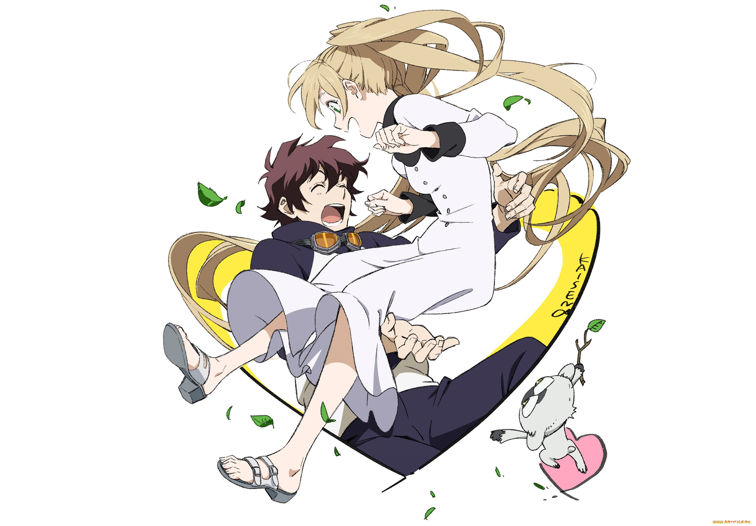 аниме, kekkai, sensen, двое