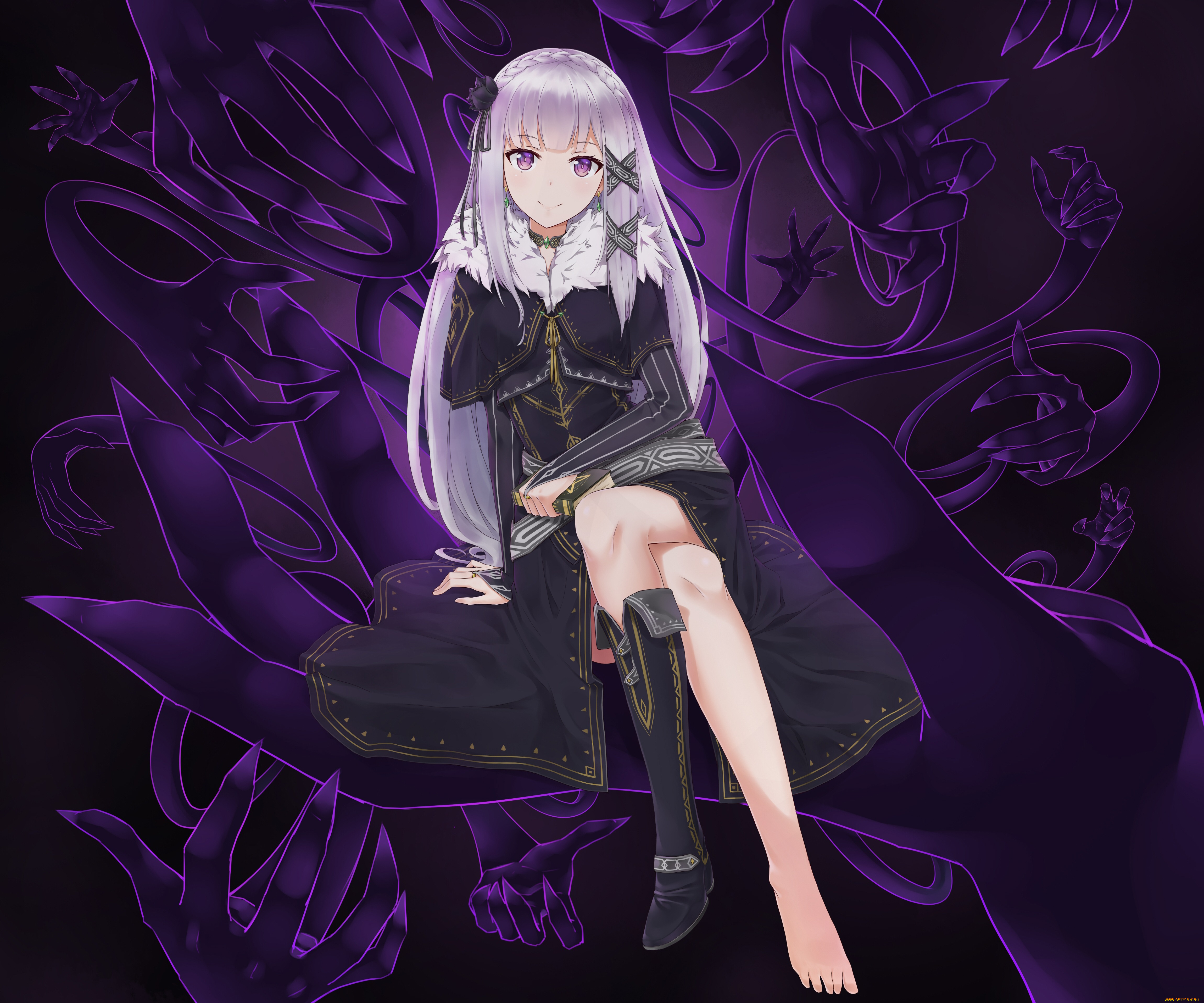 аниме, re, , zero, kara, hajimeru, isekai, seikatsu, эмилия