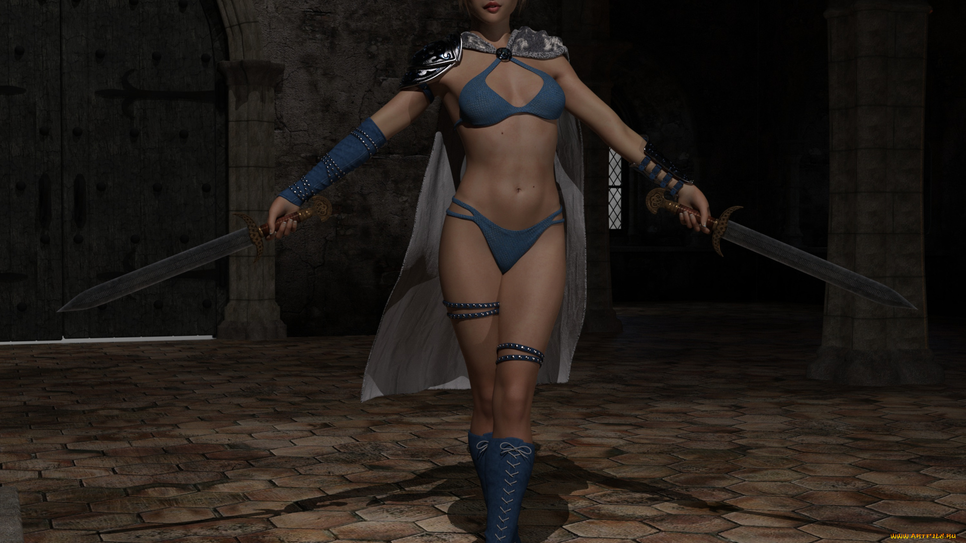 3д, графика, фантазия, , fantasy, девушка, взгляд, фон