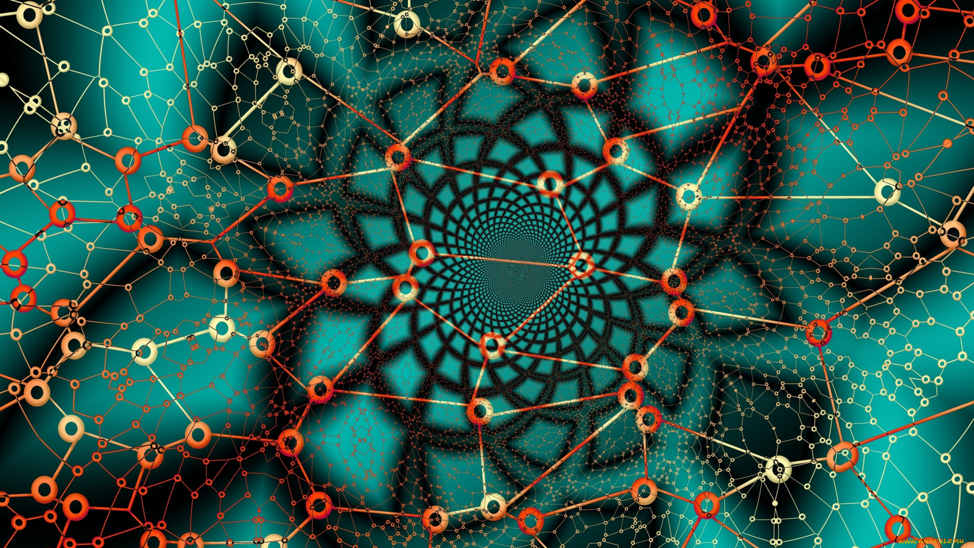 3д, графика, фракталы, , fractal, цвет, фон, узор