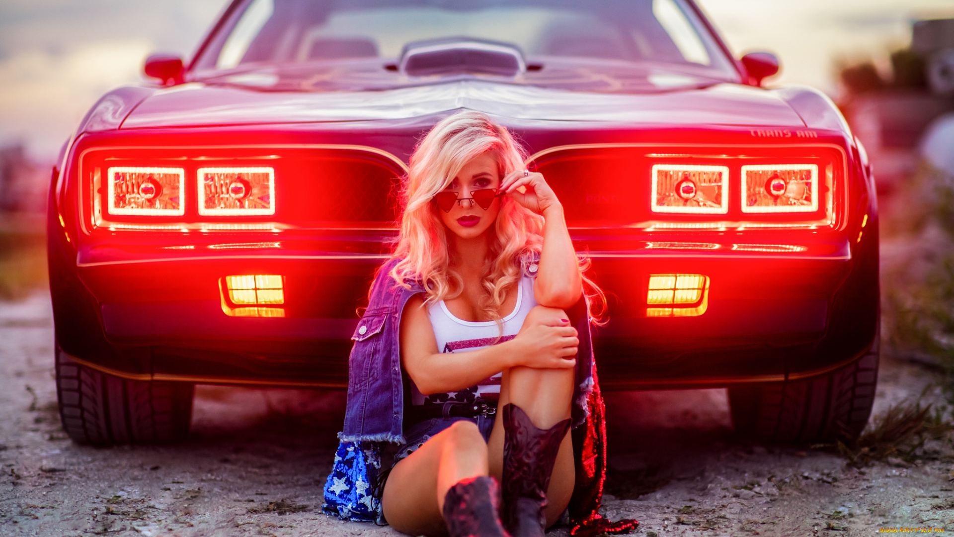 автомобили, -авто, с, девушками, авто, красивая, девушка, pontiac, firebird, понтиак, блондинка, сапоги