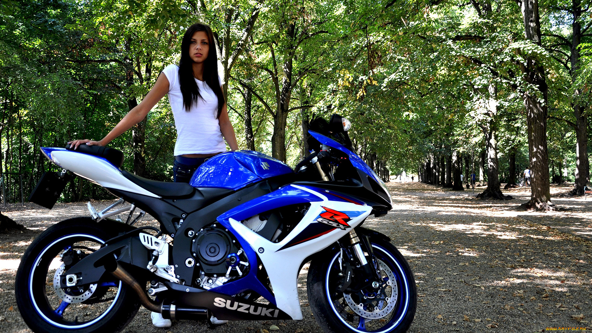 мотоциклы, мото, с, девушкой, девушки