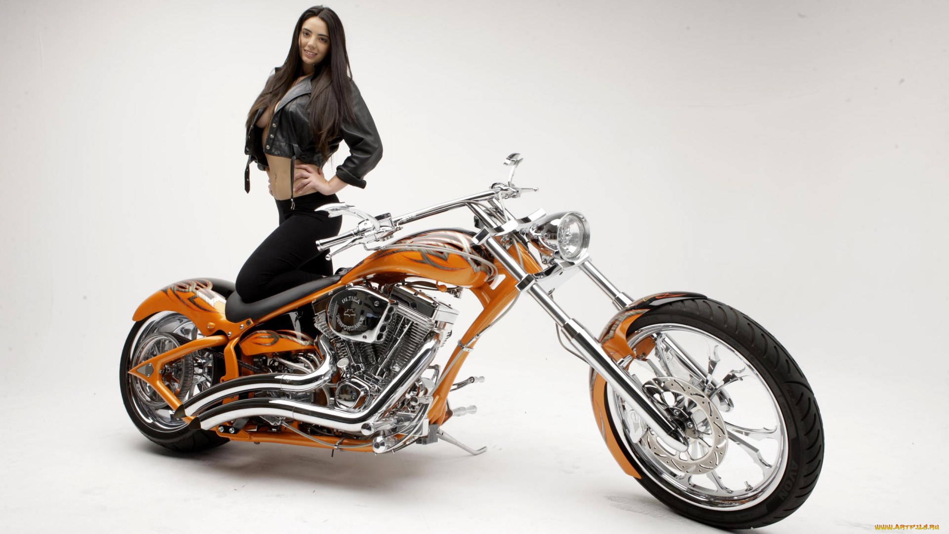 мотоциклы, мото, с, девушкой, девушки