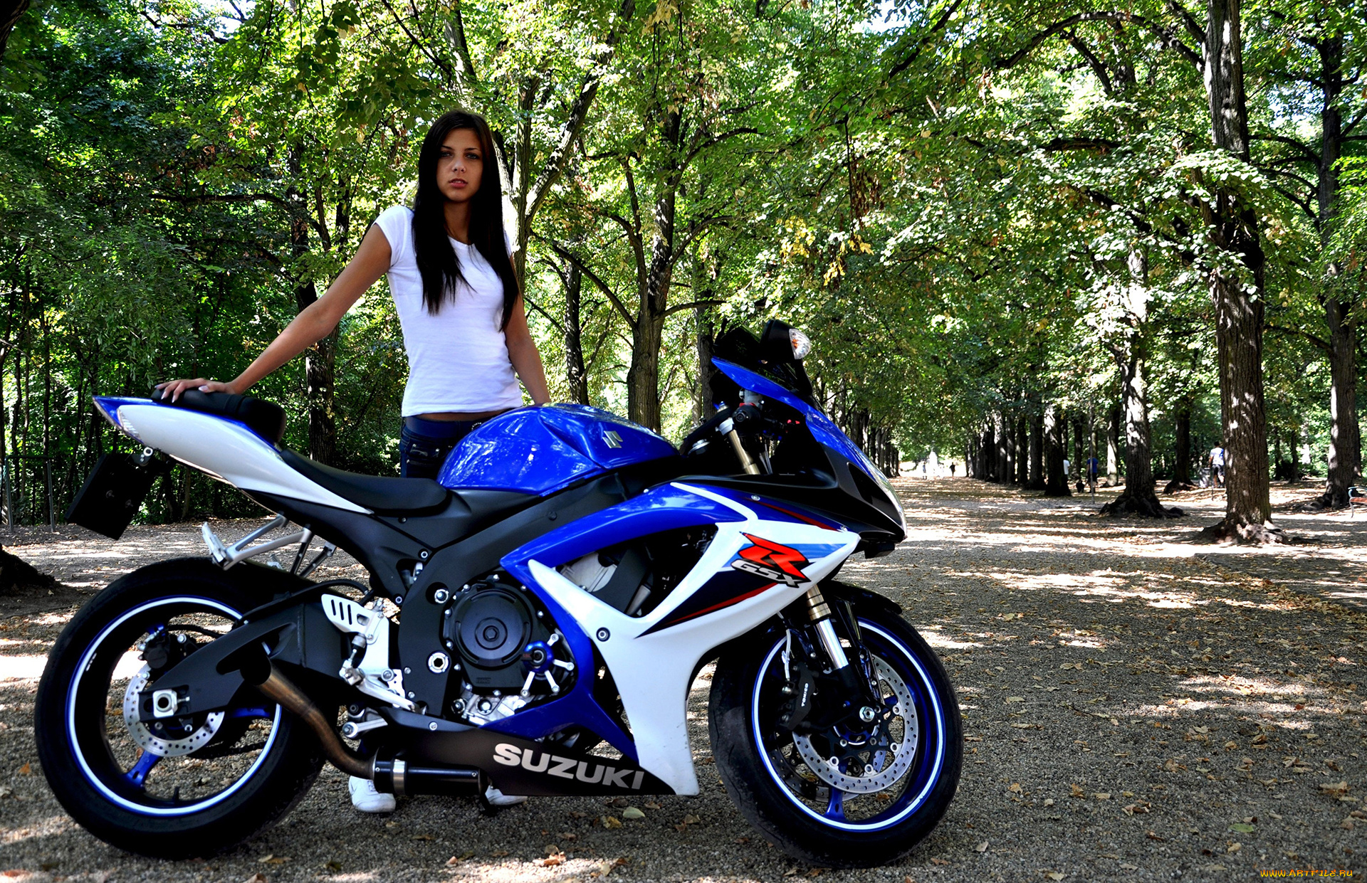 мотоциклы, мото, с, девушкой, девушки