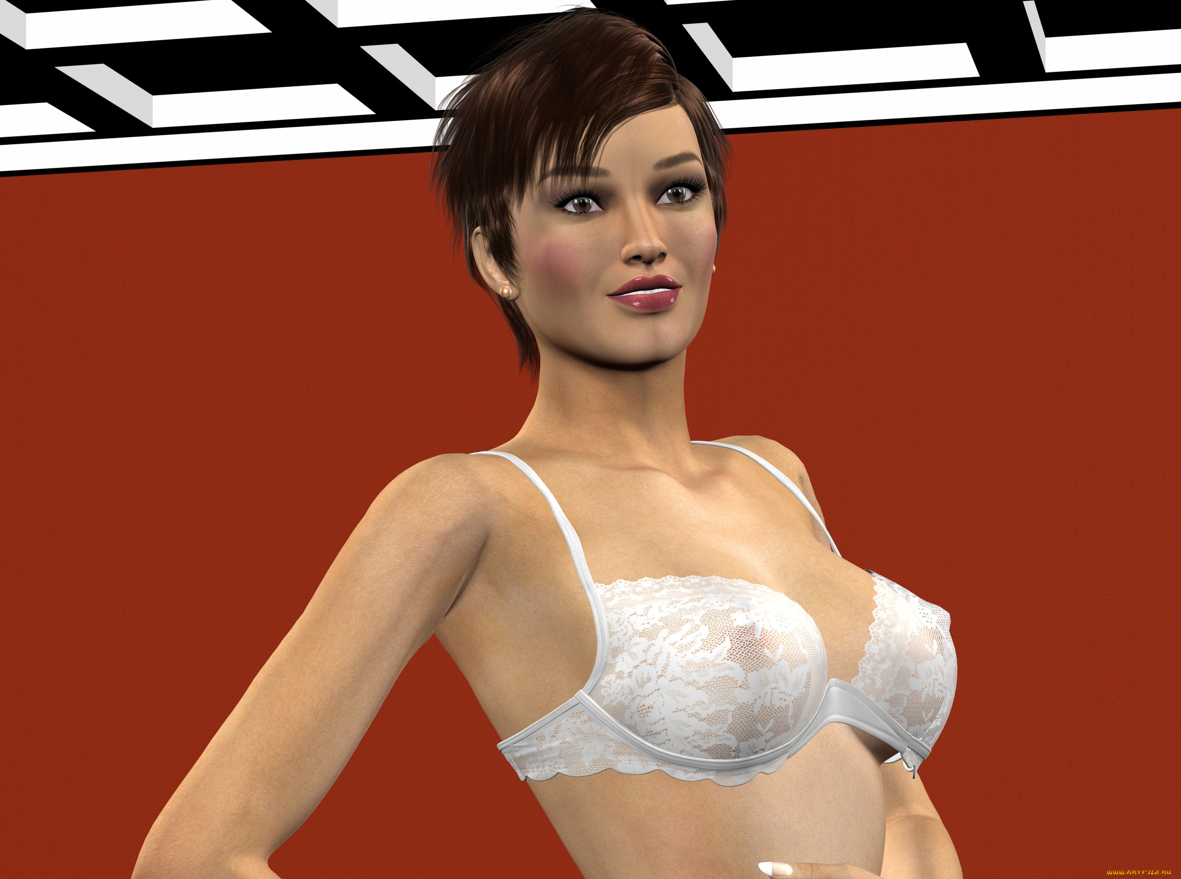 3д, графика, люди, , people, девушка, взгляд, фон