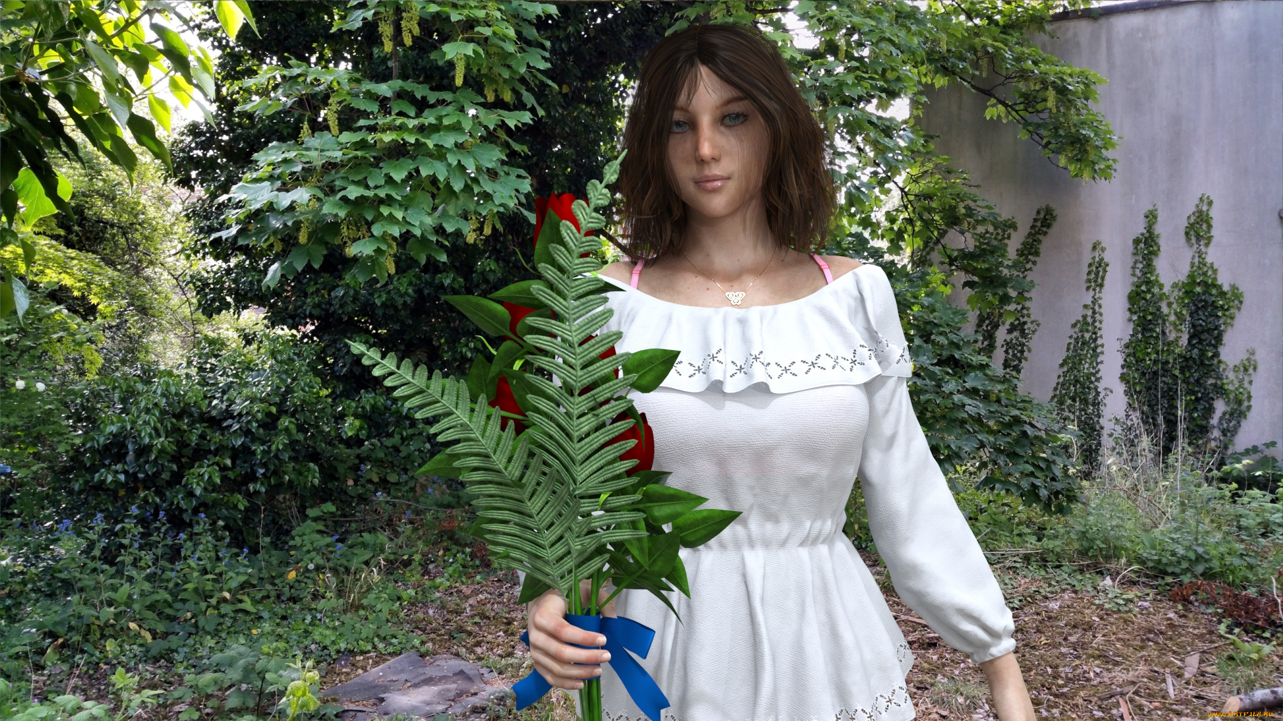 3д, графика, люди, , people, фон, взгляд, девушка