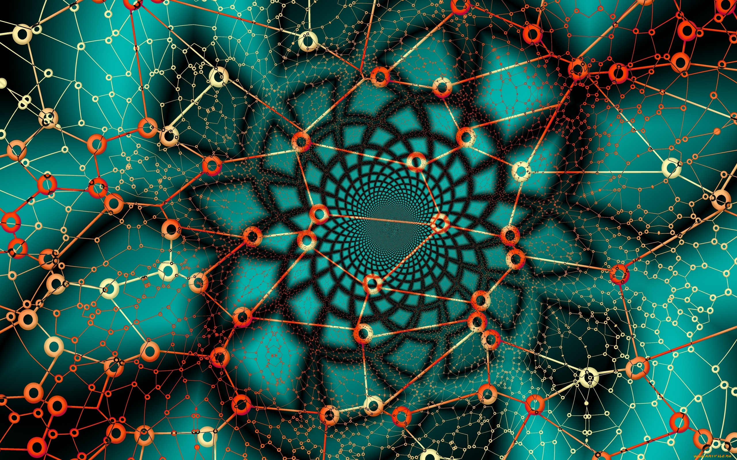 3д, графика, фракталы, , fractal, цвет, фон, узор