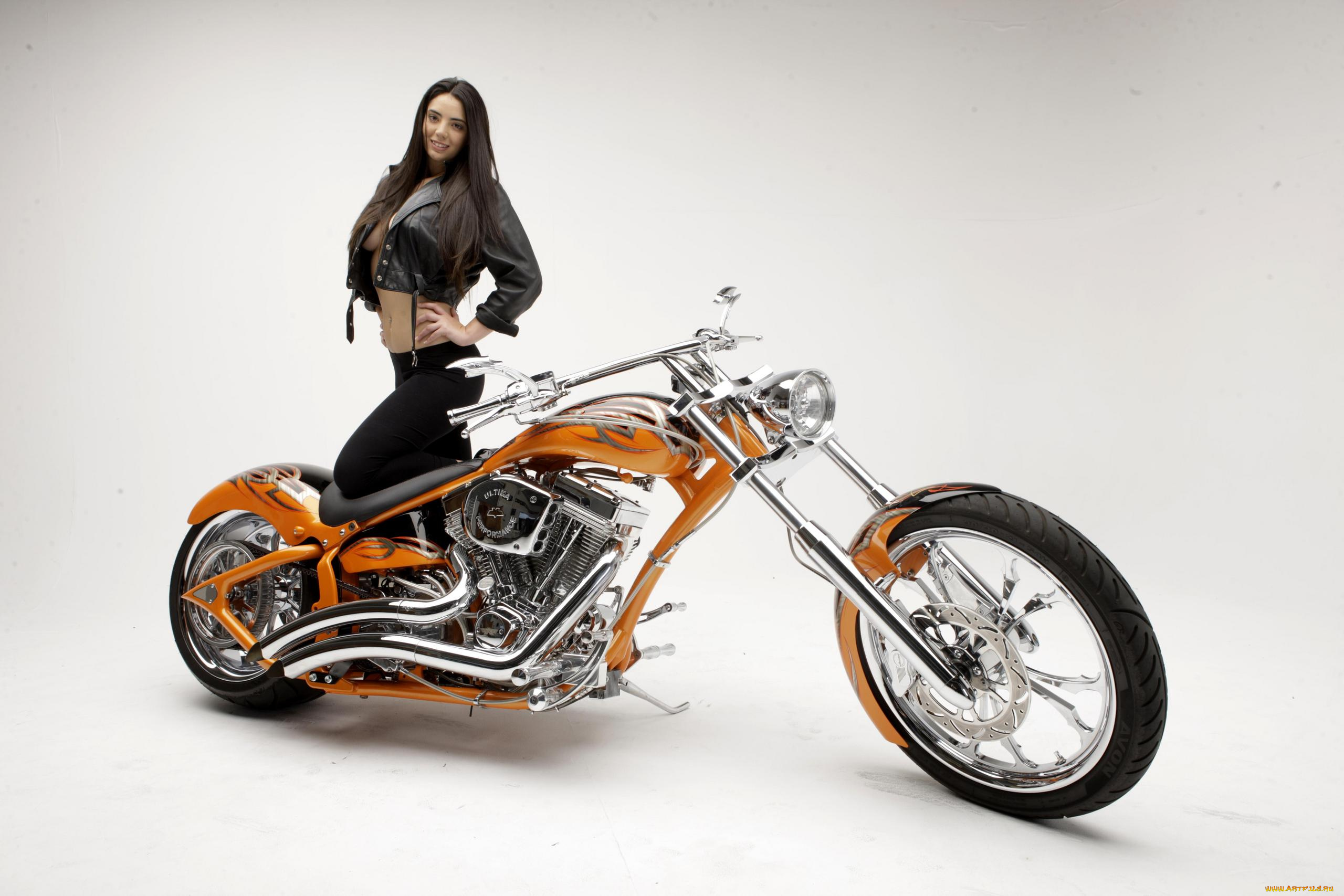 мотоциклы, мото, с, девушкой, девушки