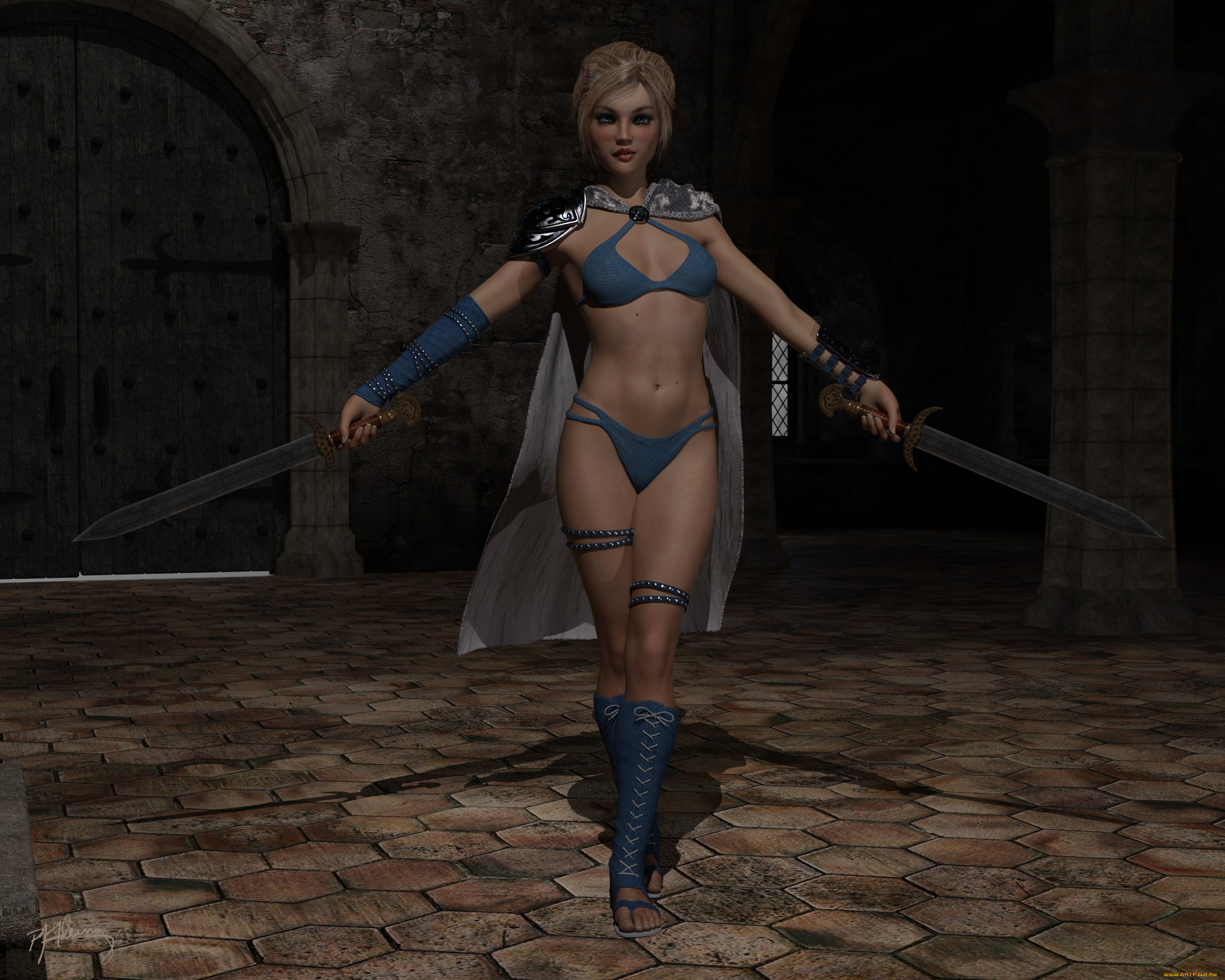 3д, графика, фантазия, , fantasy, девушка, взгляд, фон