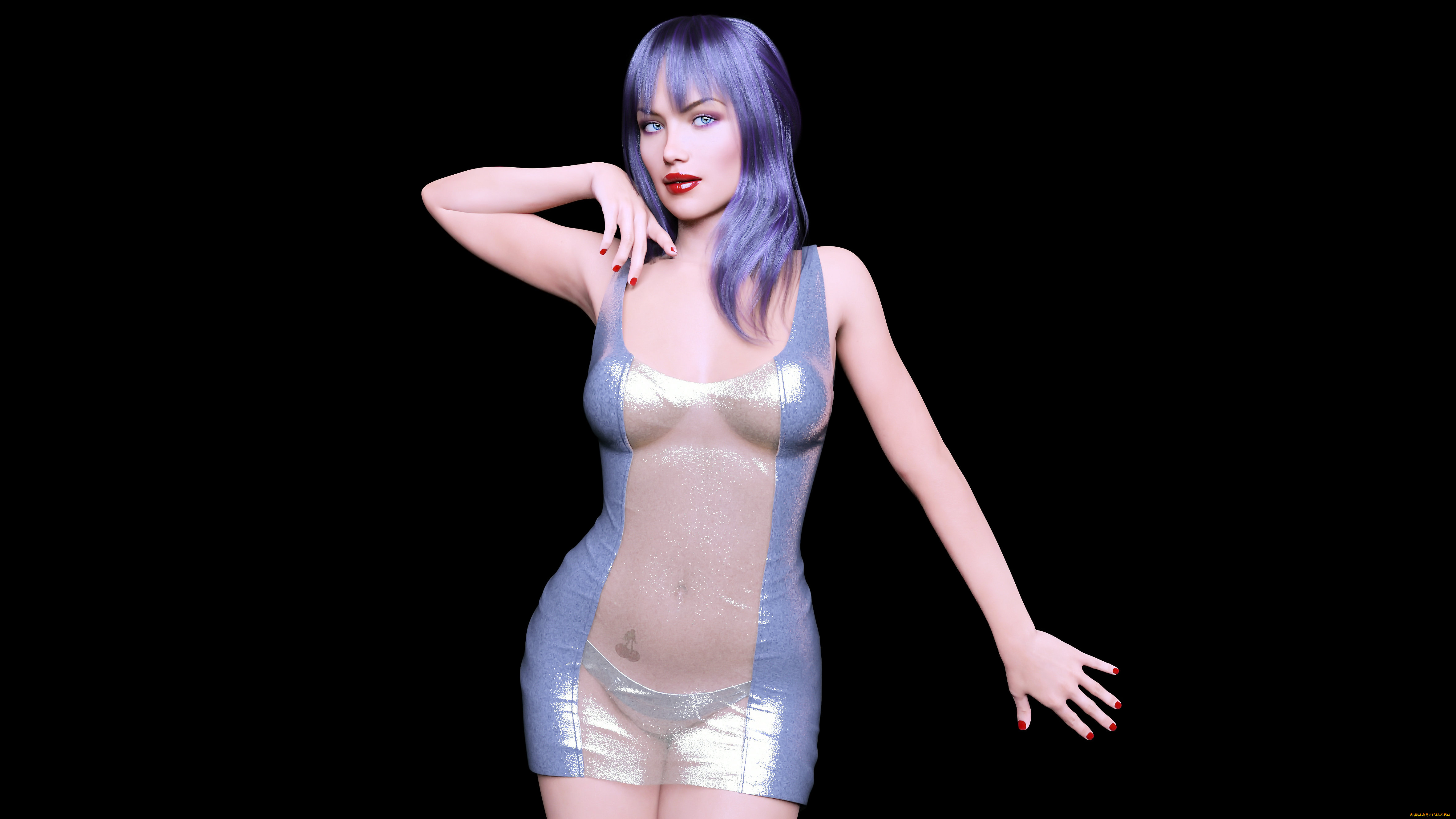 3д, графика, люди, , people, девушка, взгляд, фон