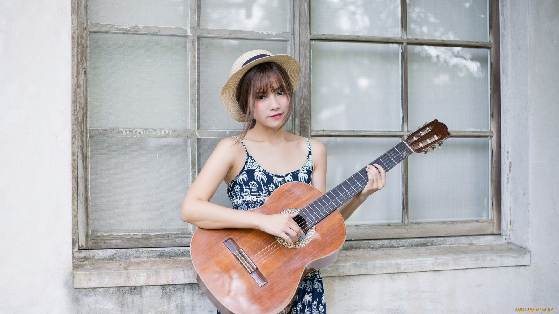 музыка, -другое, фон, взгляд, девушка