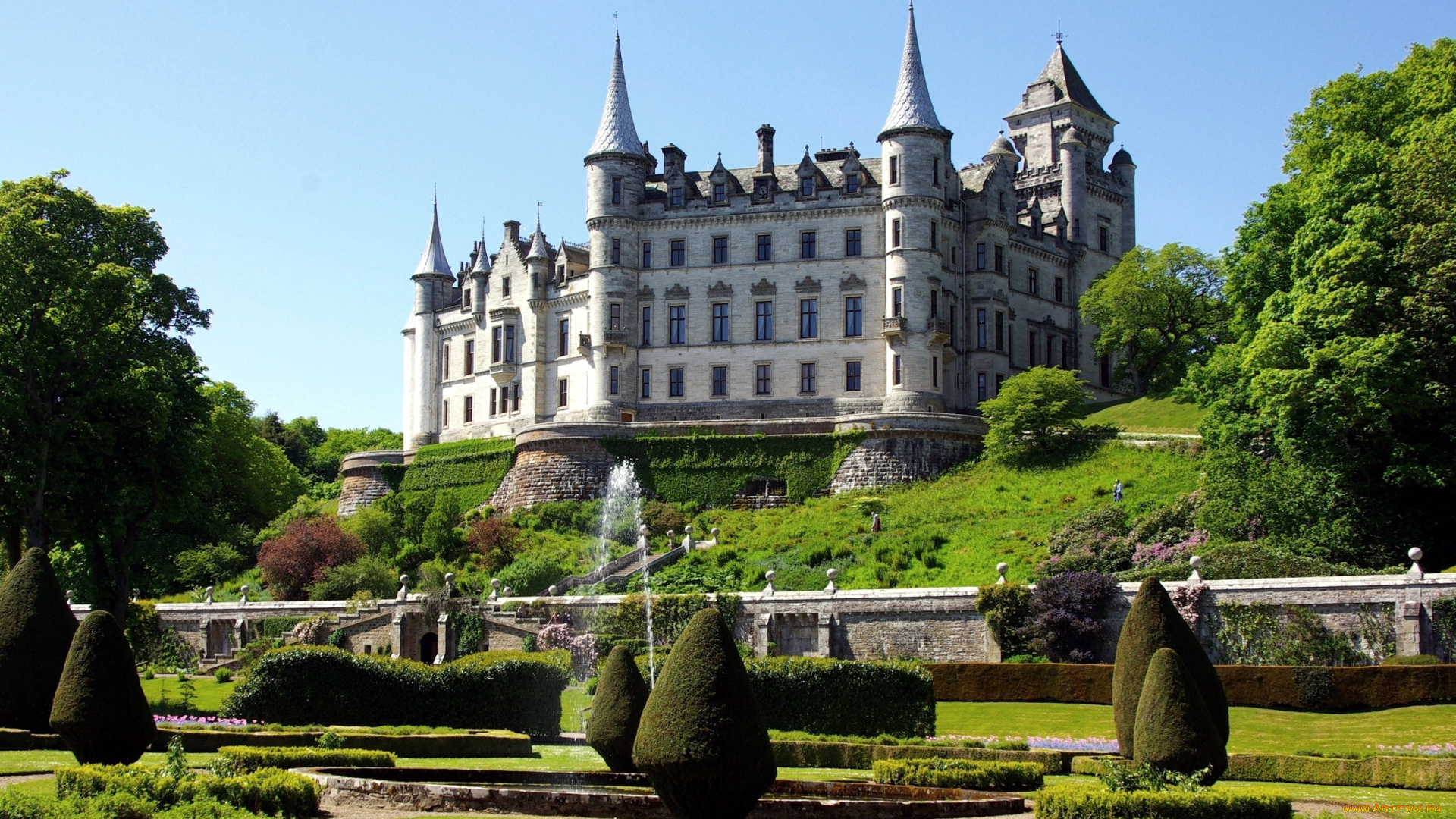 dunrobin, castle, scotland, города, замок, данробин, , шотландия, , великобритания, dunrobin, castle