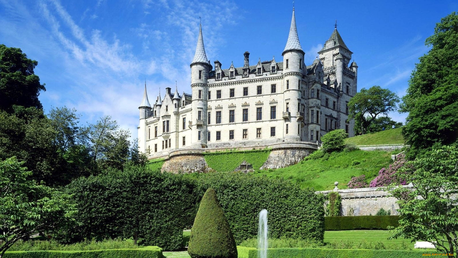 dunrobin, castle, scotland, города, замок, данробин, , шотландия, , великобритания, dunrobin, castle
