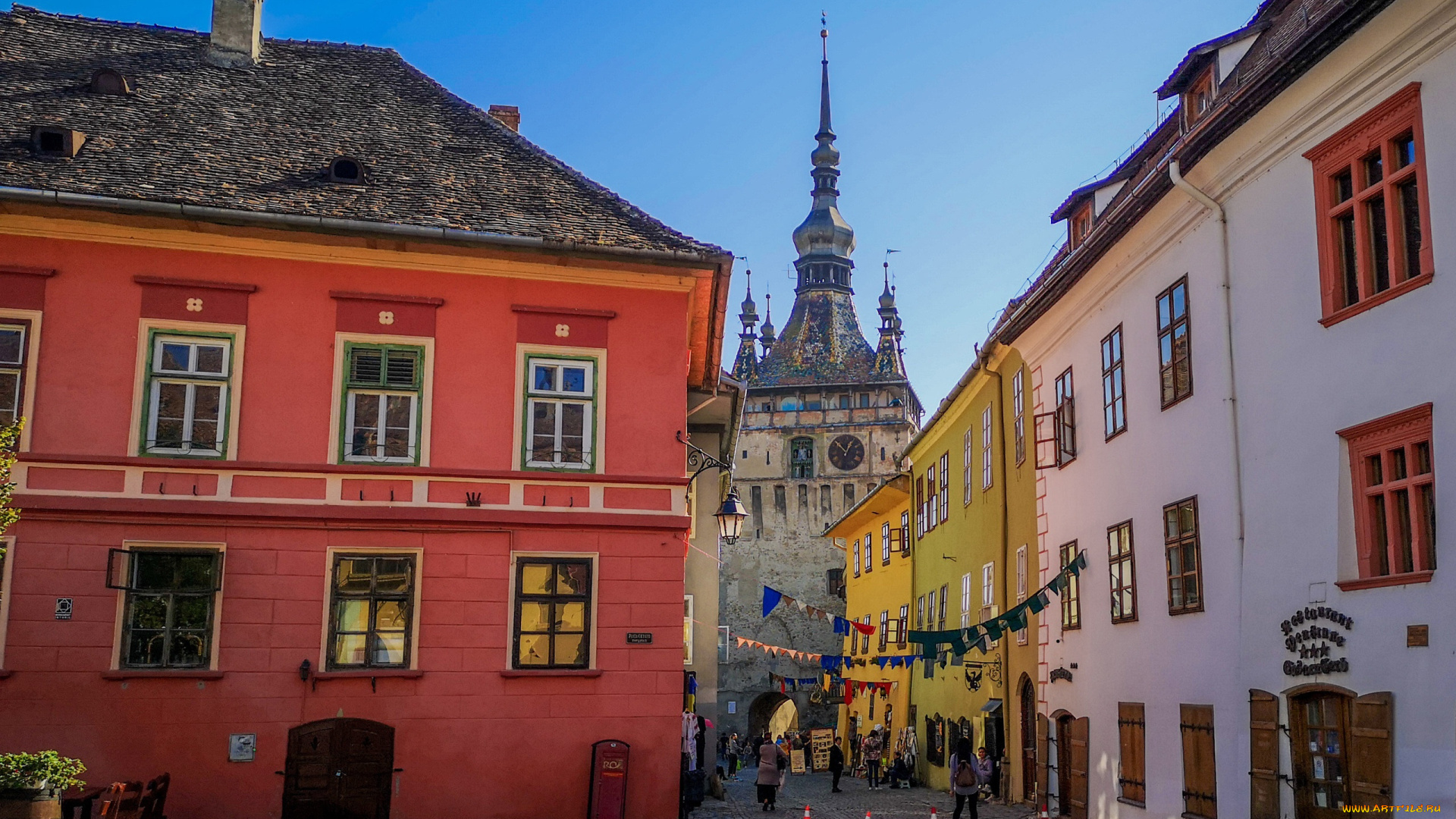 sighisoara, romania, города, -, улицы, , площади, , набережные