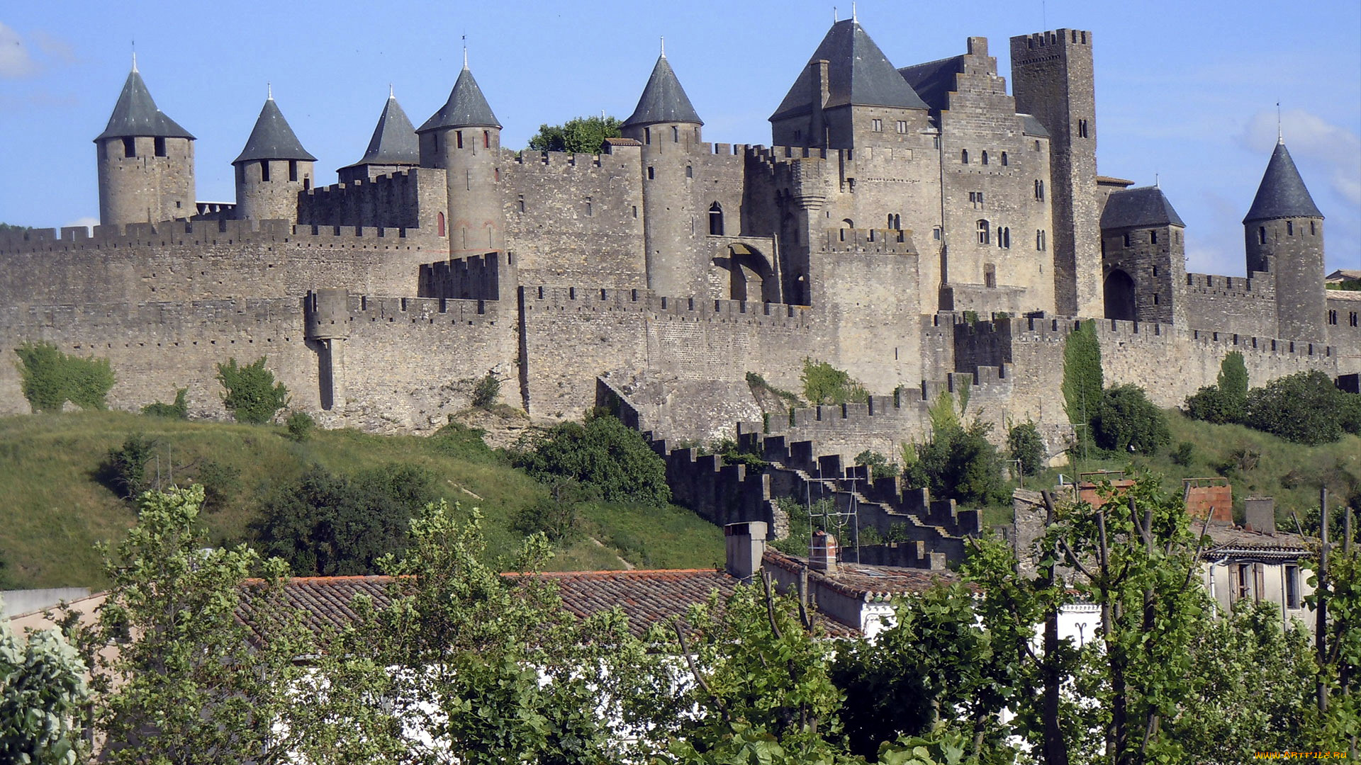 ville, fortifiee, de, carcassonne, города, каркасон, , франция, ville, fortifiee, de, carcassonne