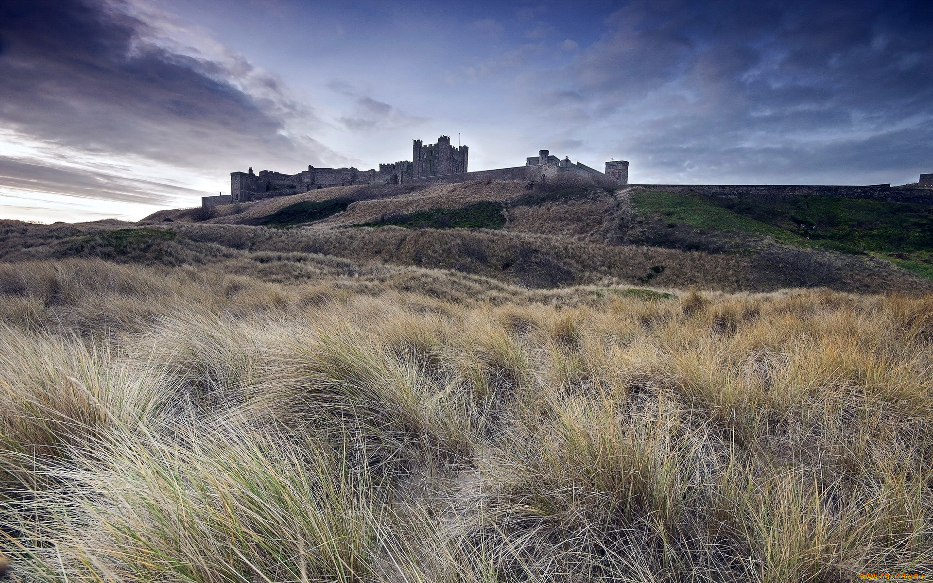 bamburgh, castle, города, замки, англии, bamburgh, castle
