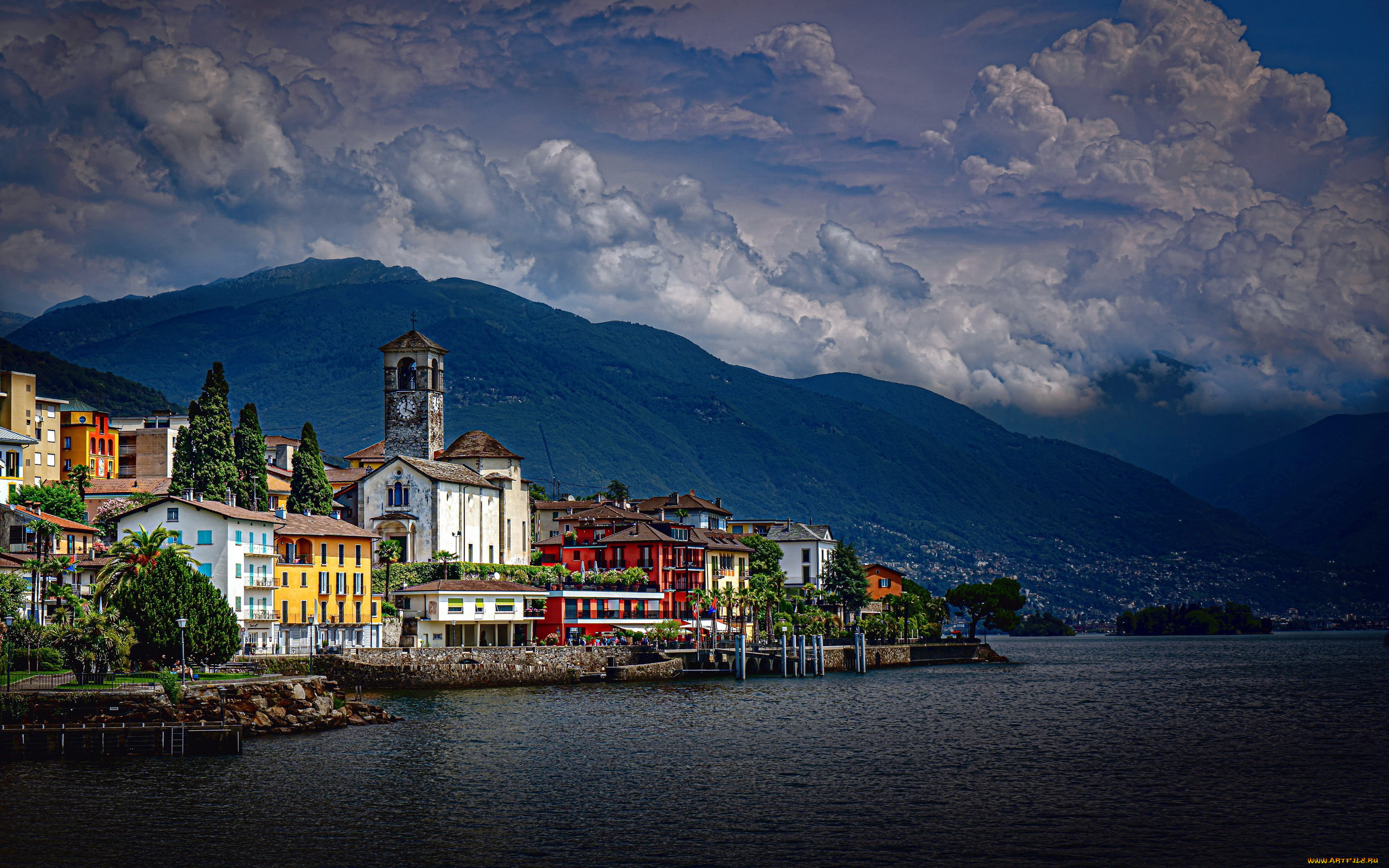 brissago, lake, maggiore, switzerland, города, -, улицы, , площади, , набережные, lake, maggiore