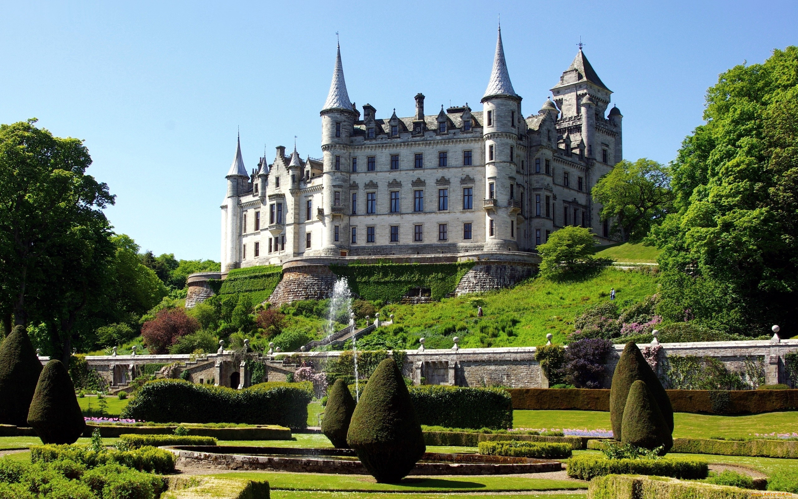 dunrobin, castle, scotland, города, замок, данробин, , шотландия, , великобритания, dunrobin, castle