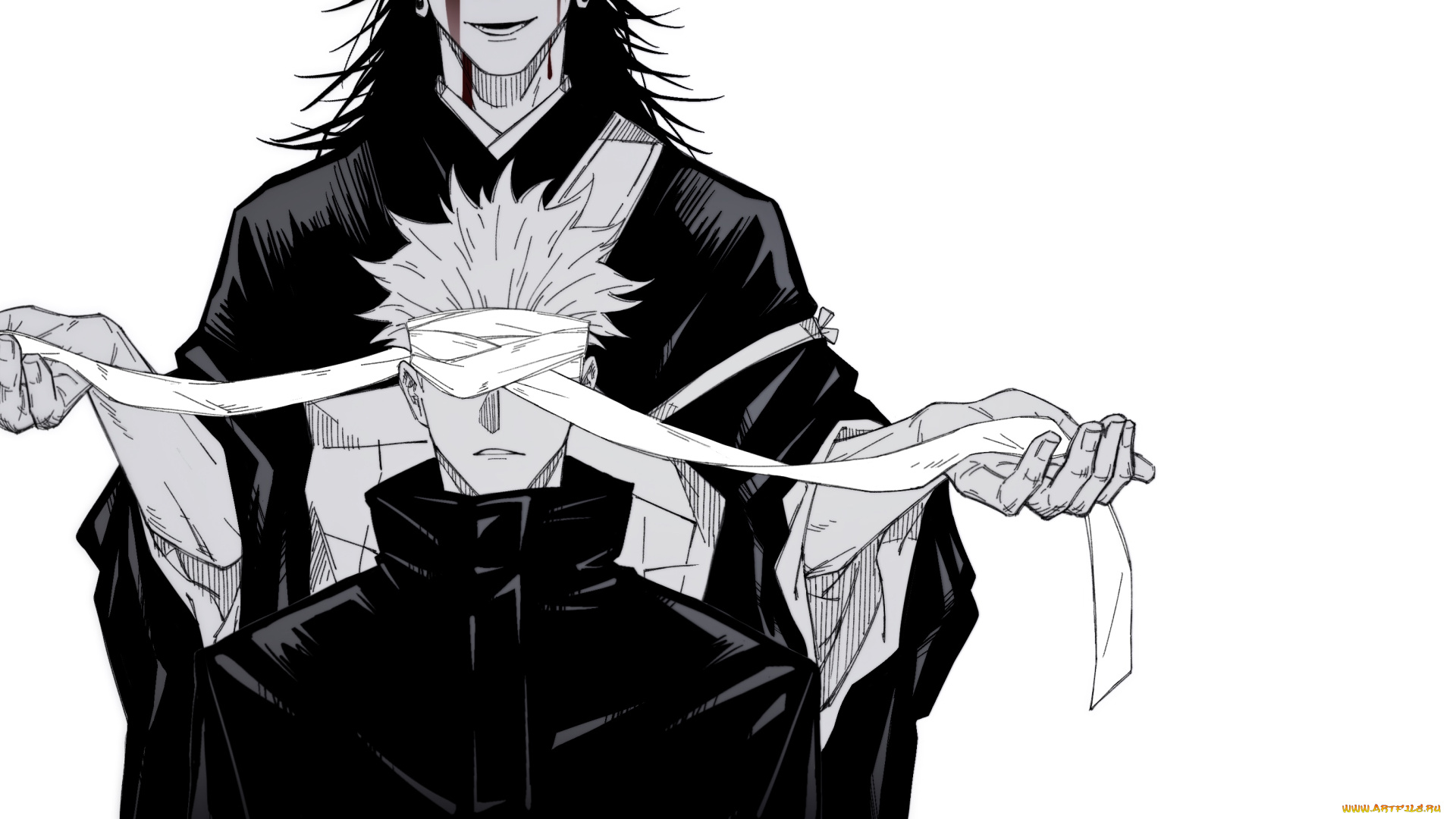 аниме, jujutsu, kaisen, магическая, битва