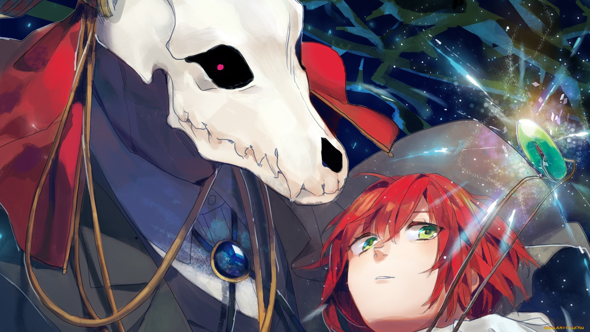 аниме, mahou, tsukai, no, yome, невеста, чародея