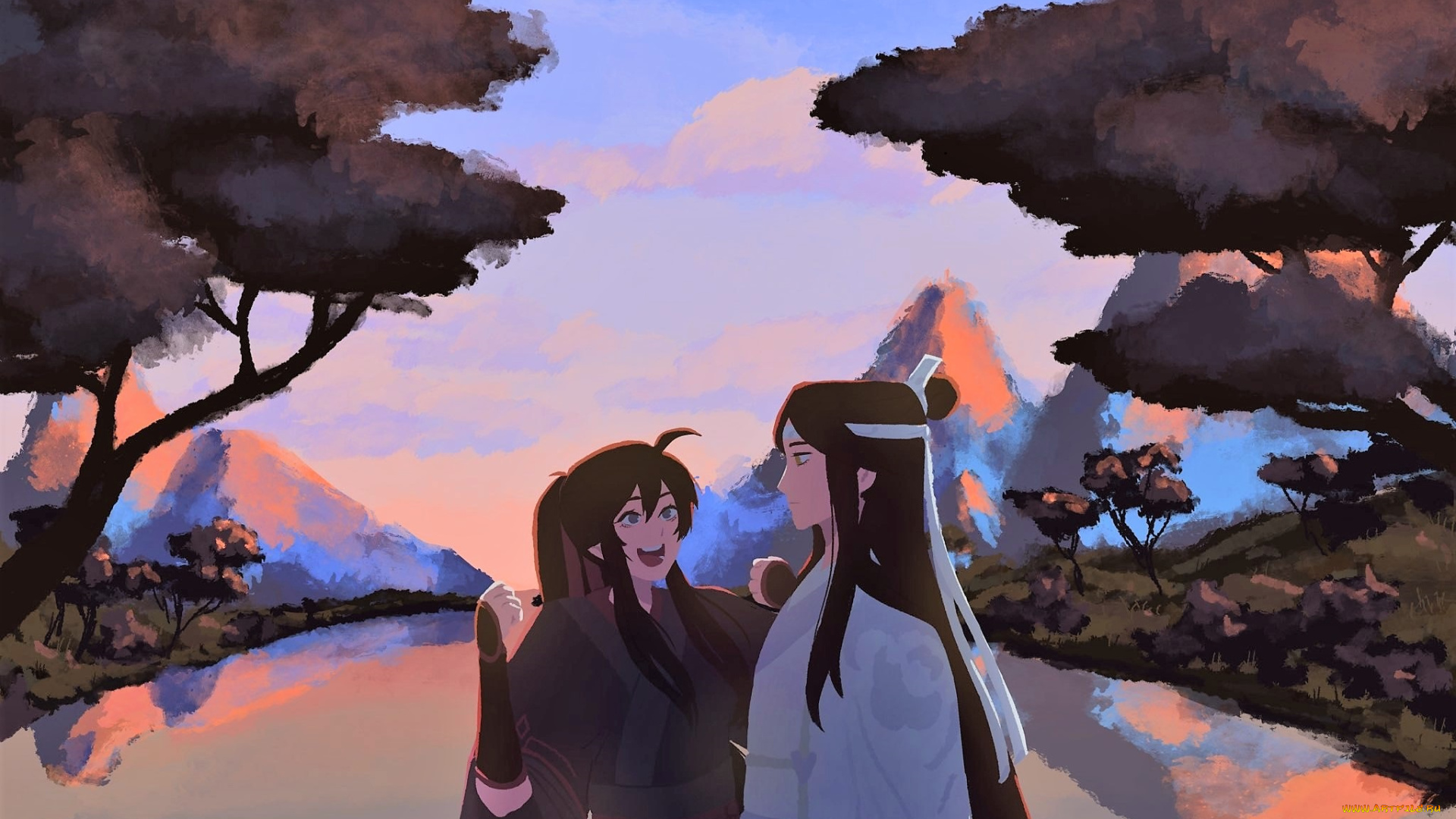 аниме, mo, dao, zu, shi, вэй, усянь, лань, ванцзи