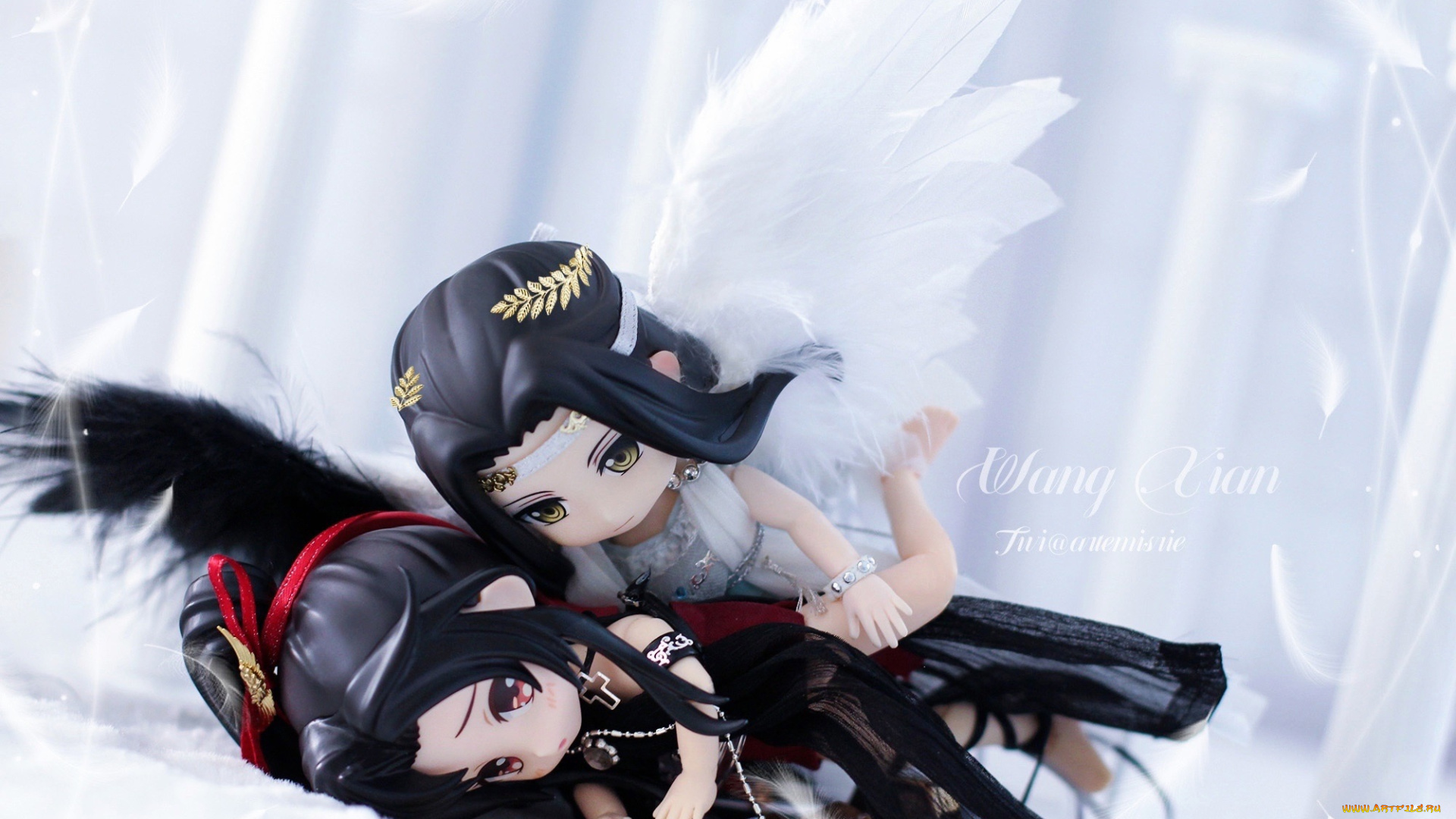 разное, куклы, ангел, демон, крылья