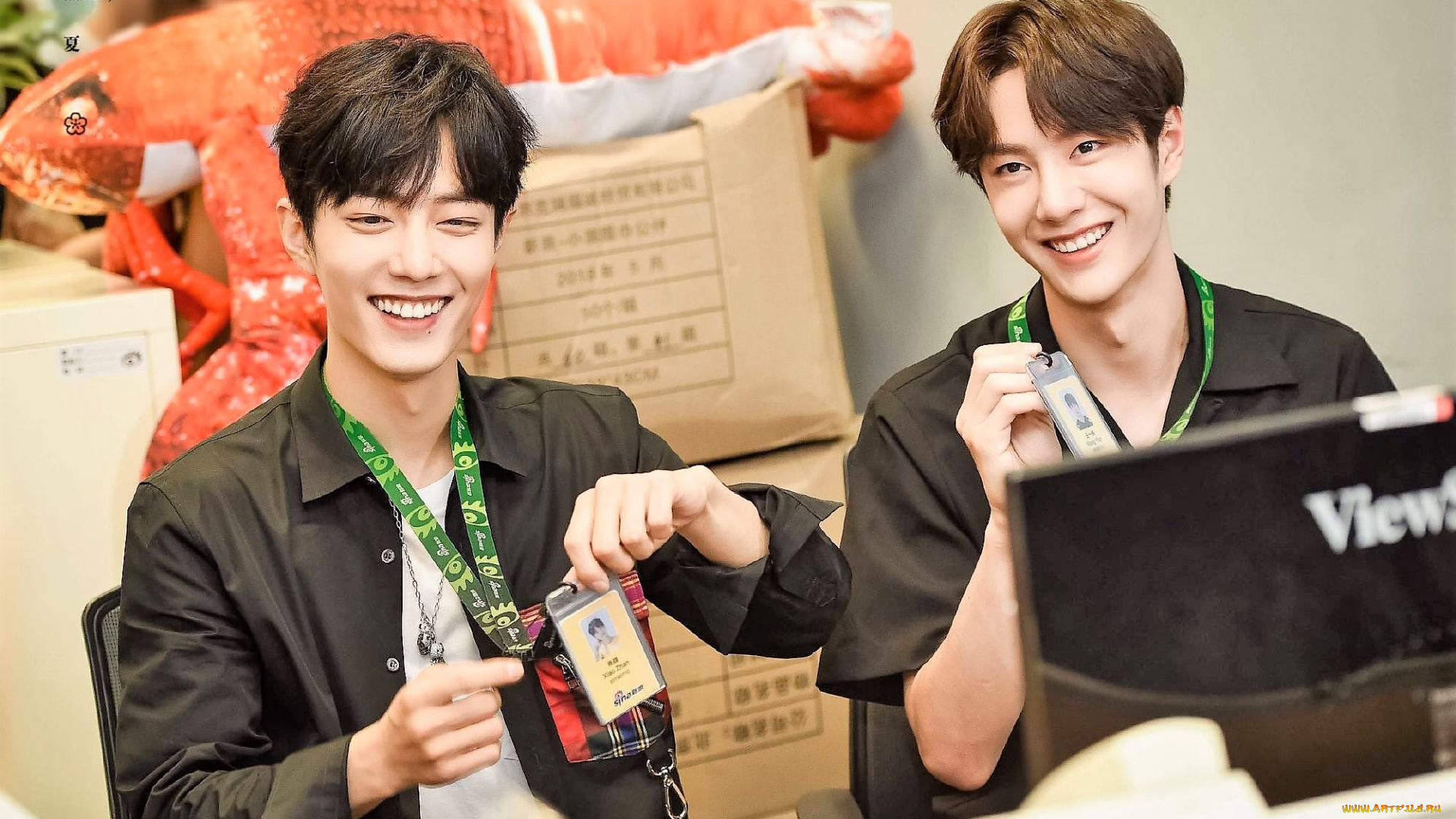 разное, знаменитости, ван, ибо, сяо, чжань, шоу, съемки