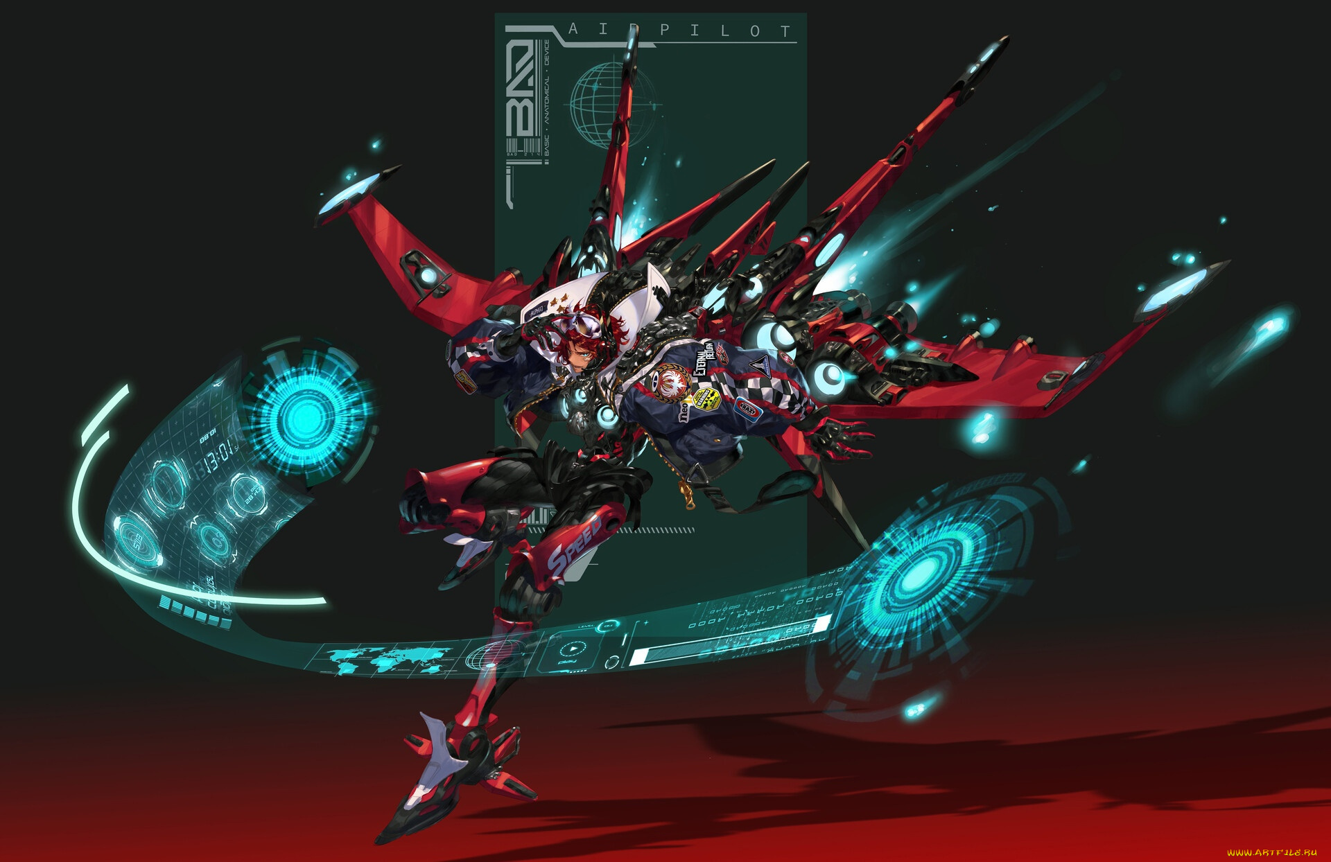 аниме, оружие, , техника, , технологии, парень, механизмы