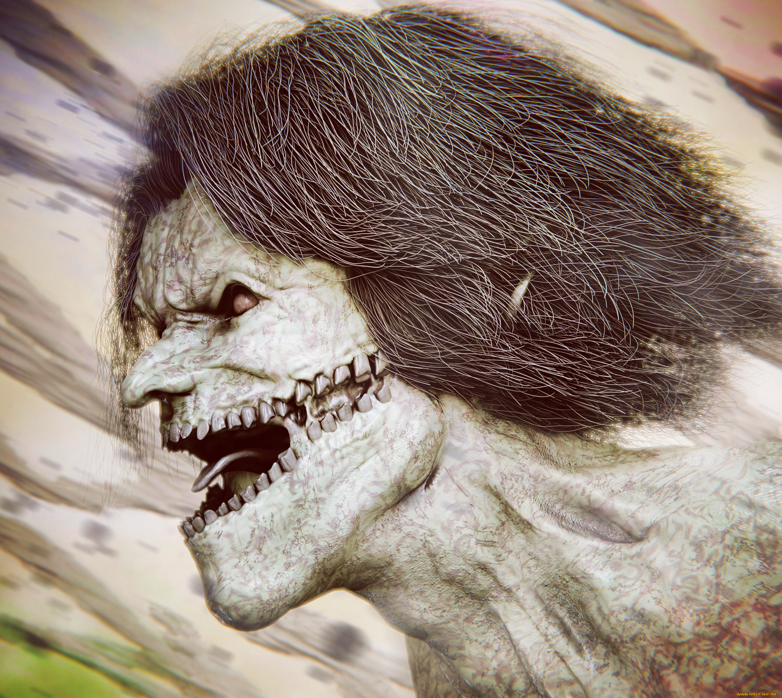 аниме, shingeki, no, kyojin, атака, титанов