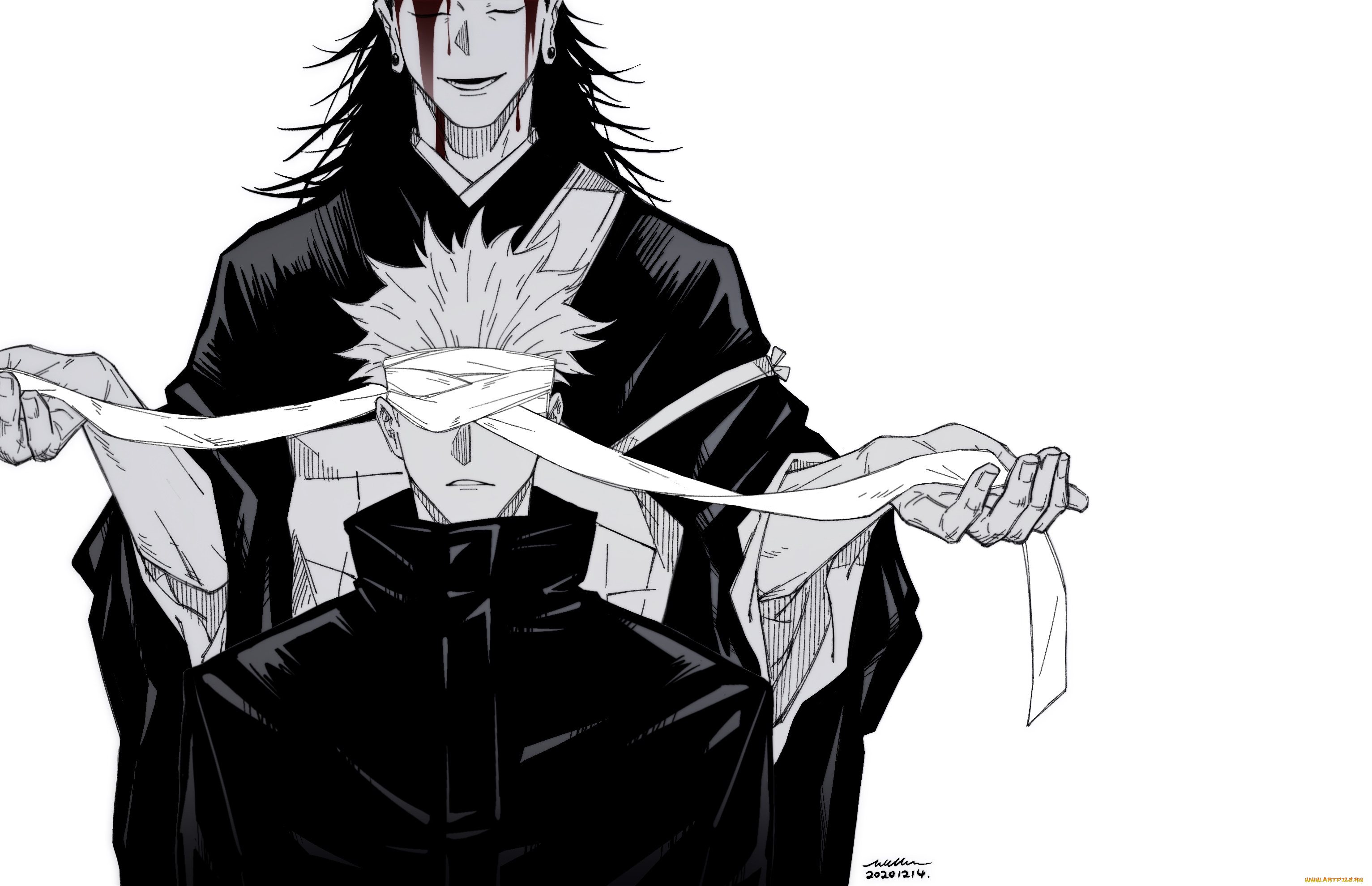 аниме, jujutsu, kaisen, магическая, битва