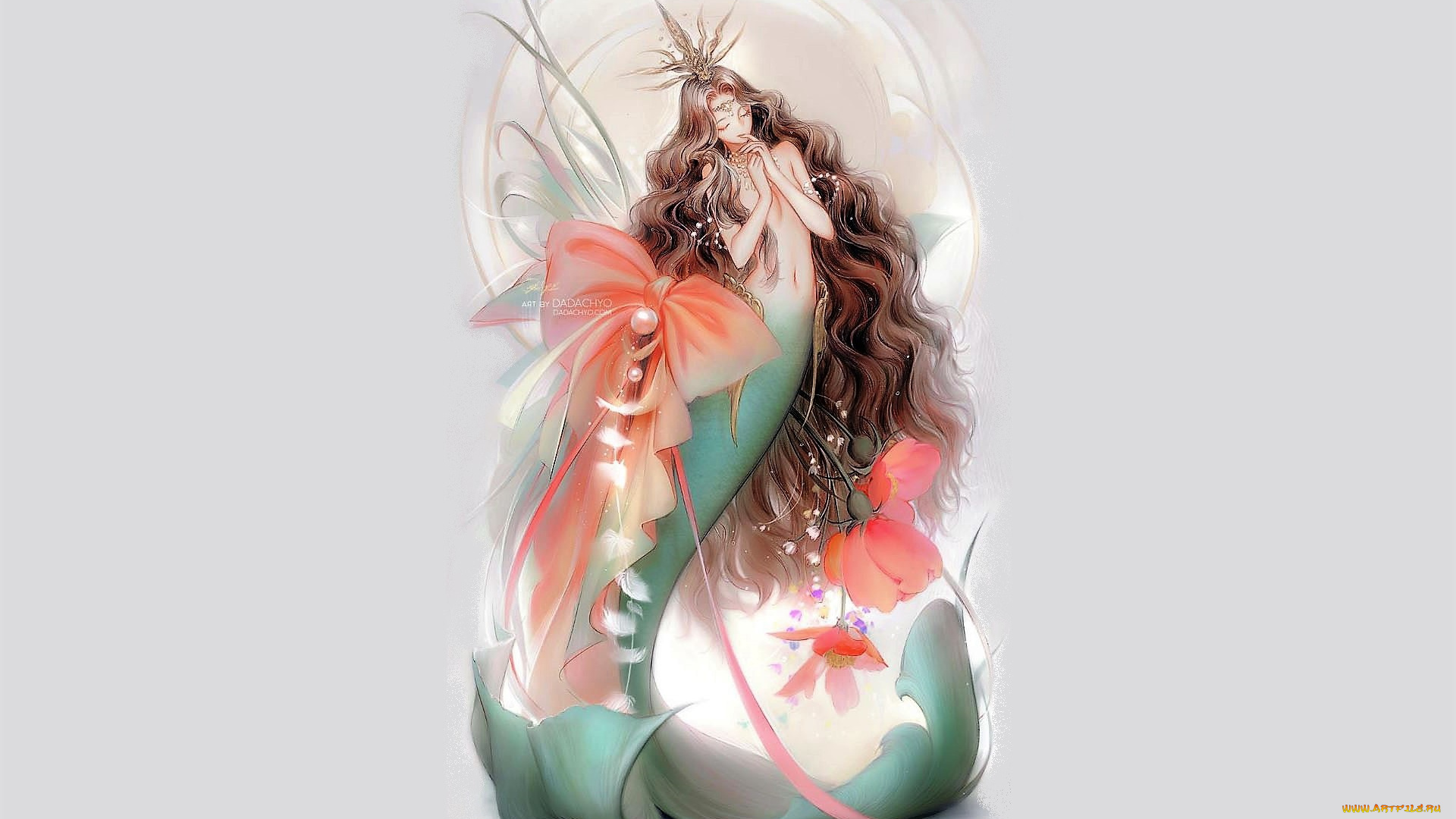 фэнтези, русалки, русалка, бант
