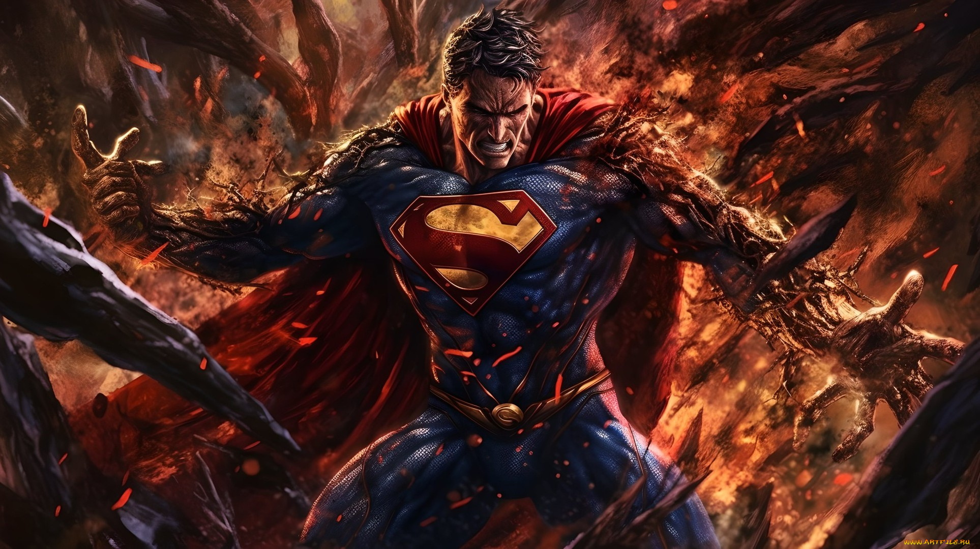 рисованное, комиксы, нейросети, графика, нейроарт, ai, art, нейронные, сети, рисунки, нейро, искусство, супермен, superman