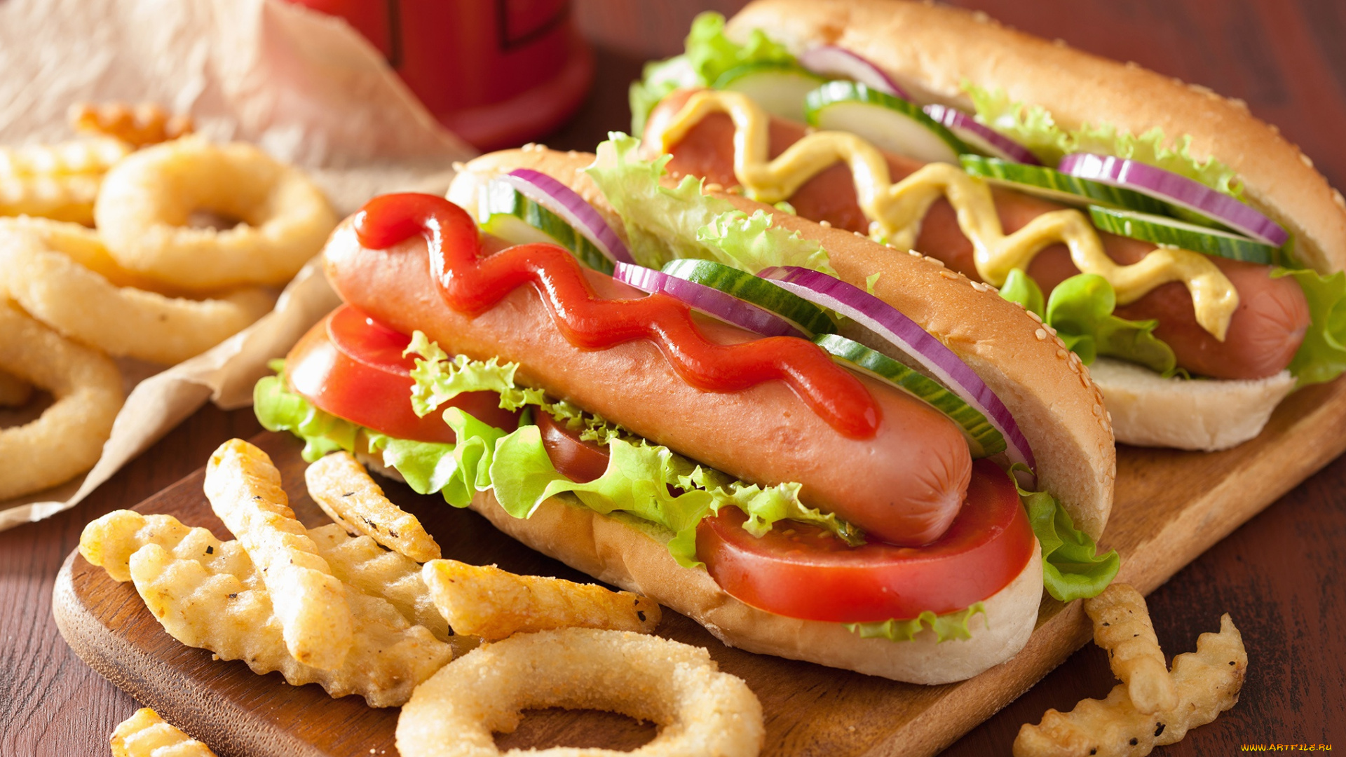 еда, бутерброды, , гамбургеры, , канапе, хот, доги, луковые, колечки