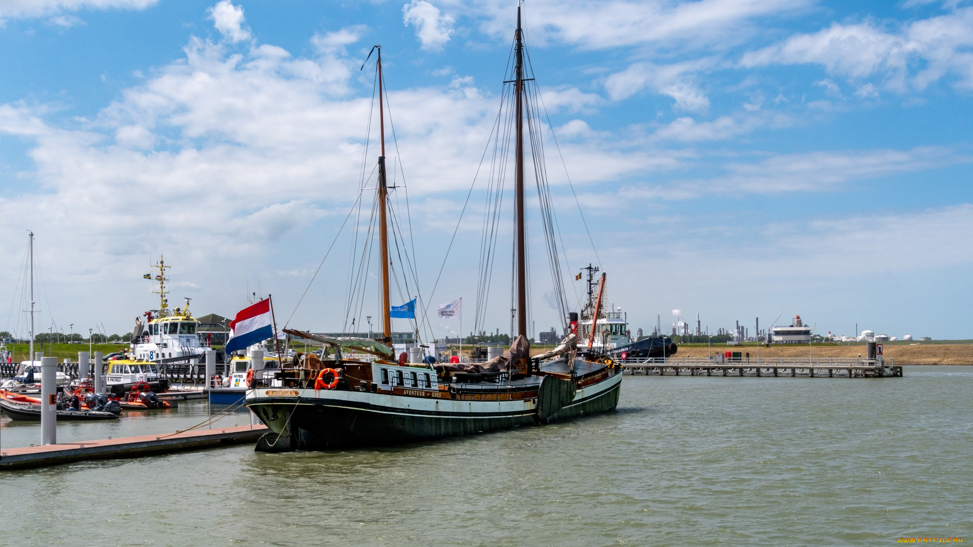 корабли, парусники, парусник