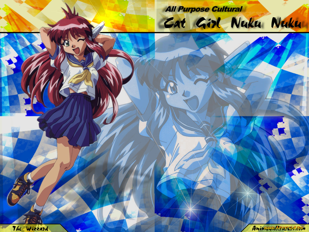 аниме, all, purpose, cultural, cat, girl, nuku