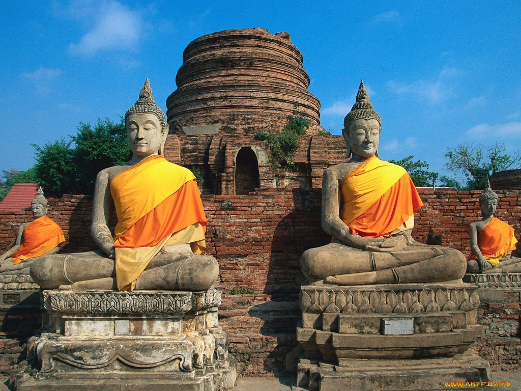 города, буддистские, другие, храмы