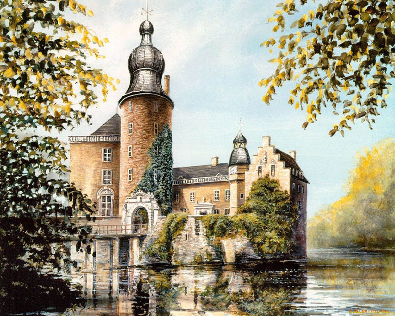 рисованные, города