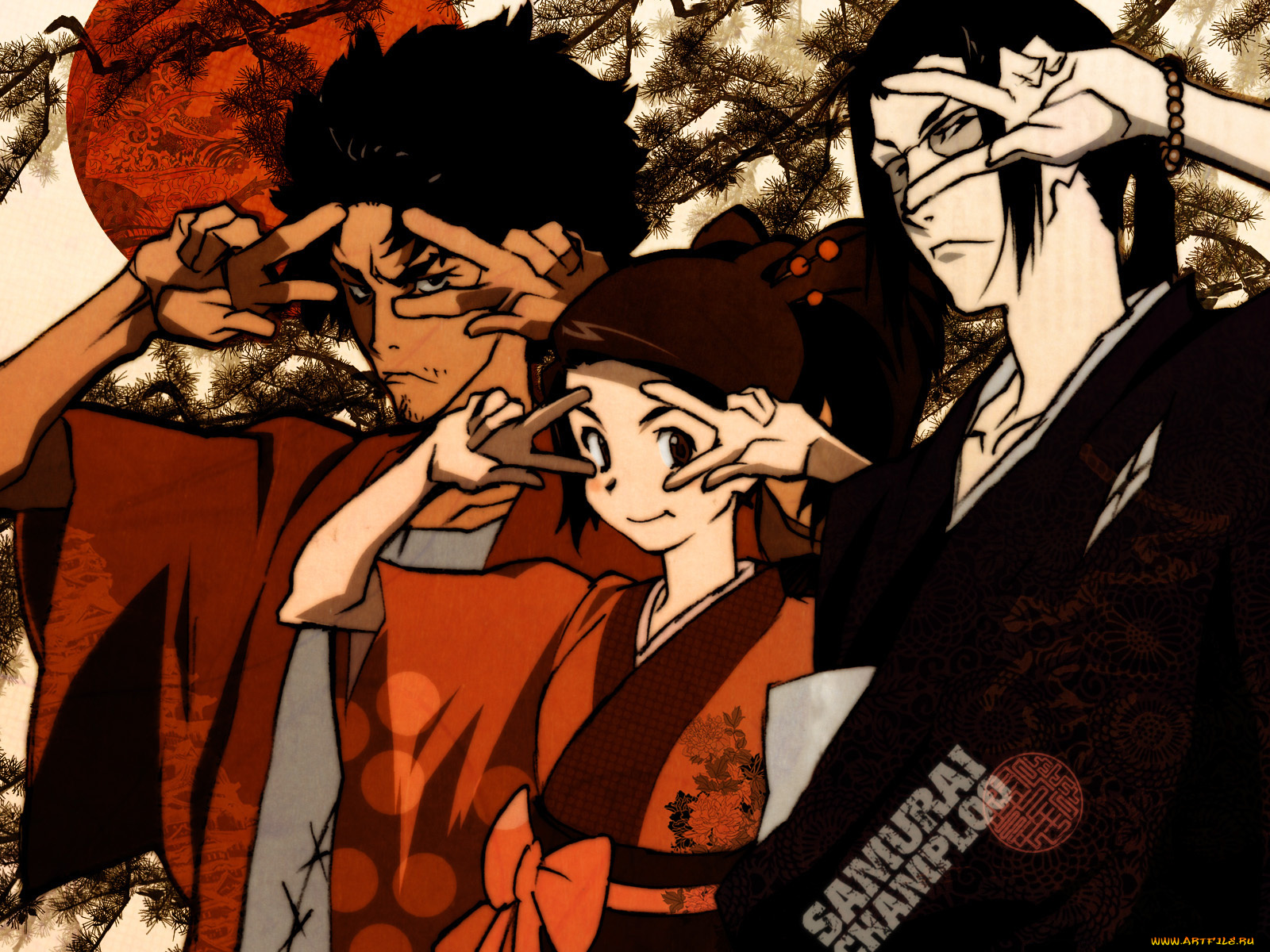 аниме, samurai, champloo
