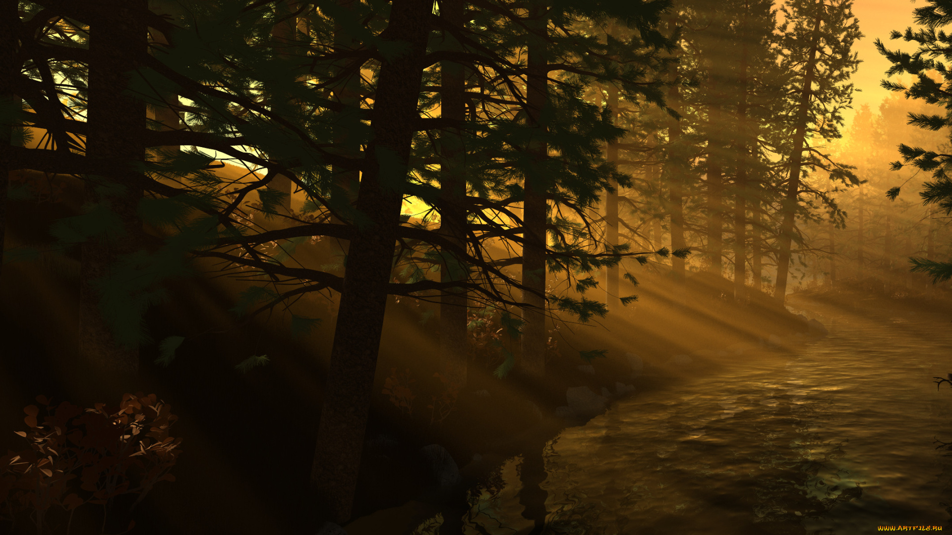 3д, графика, nature, landscape, природа