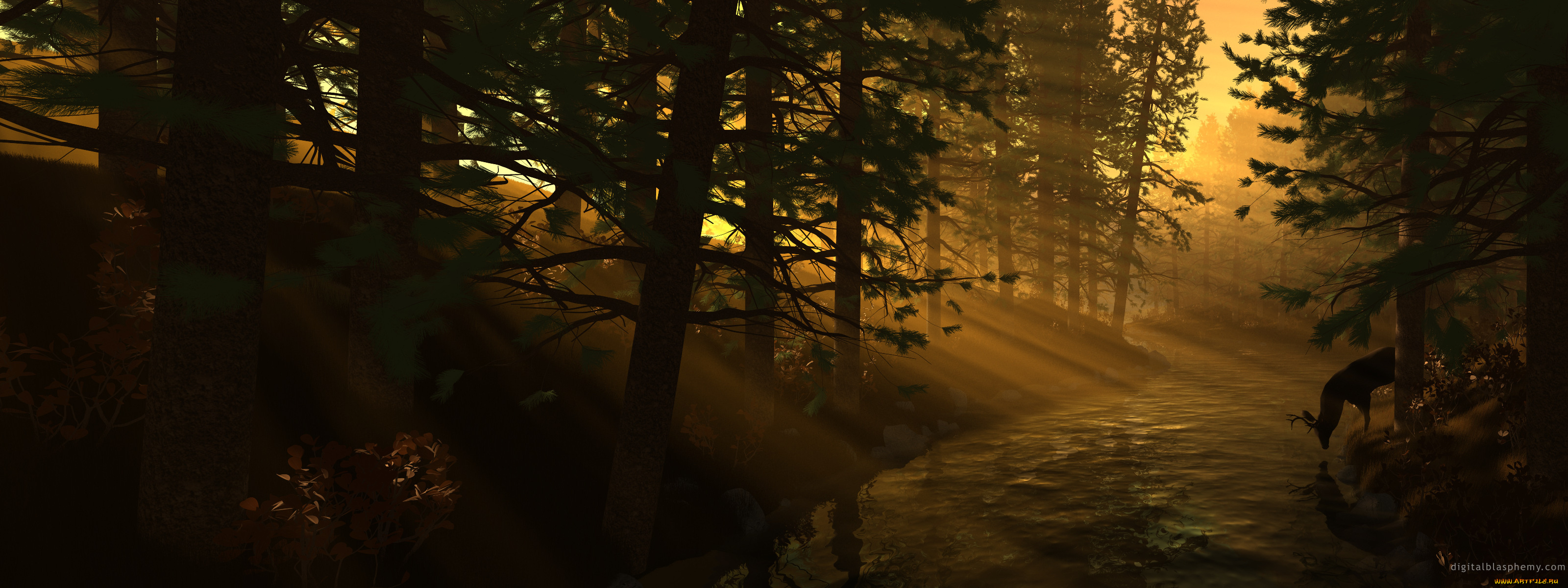 3д, графика, nature, landscape, природа