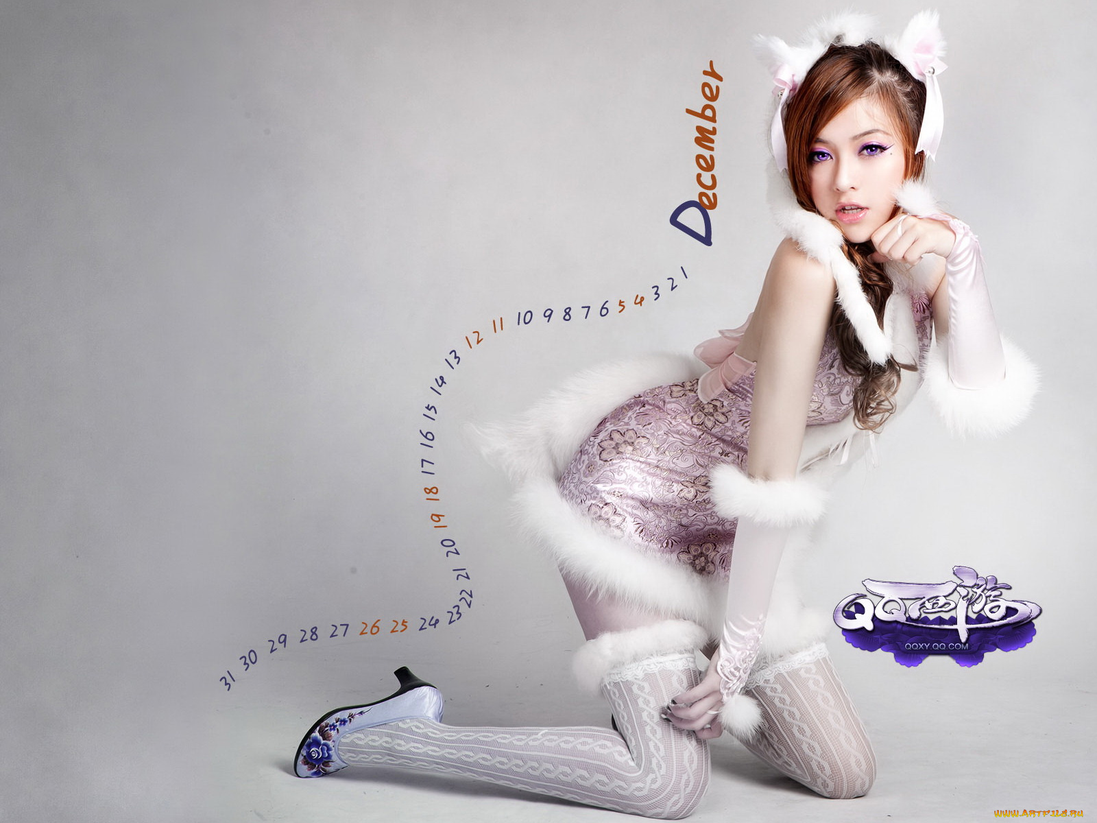 календари, девушки